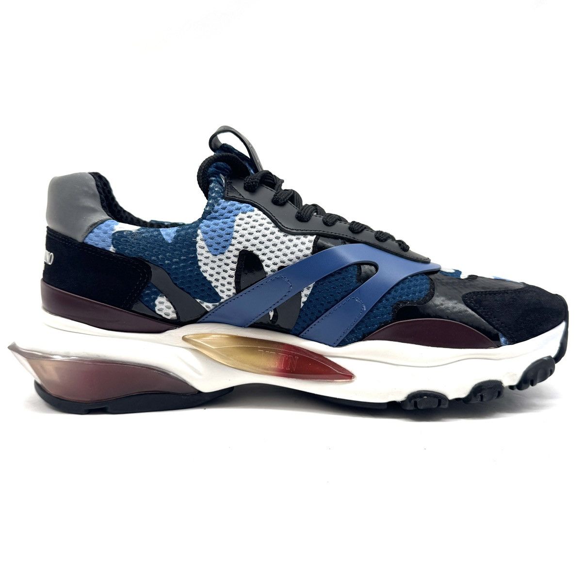 Valentino Valentino Garavani Bounce Blue Camouflage sneakers No Box Size US 11 / EU 44 - 6 Thumbnail