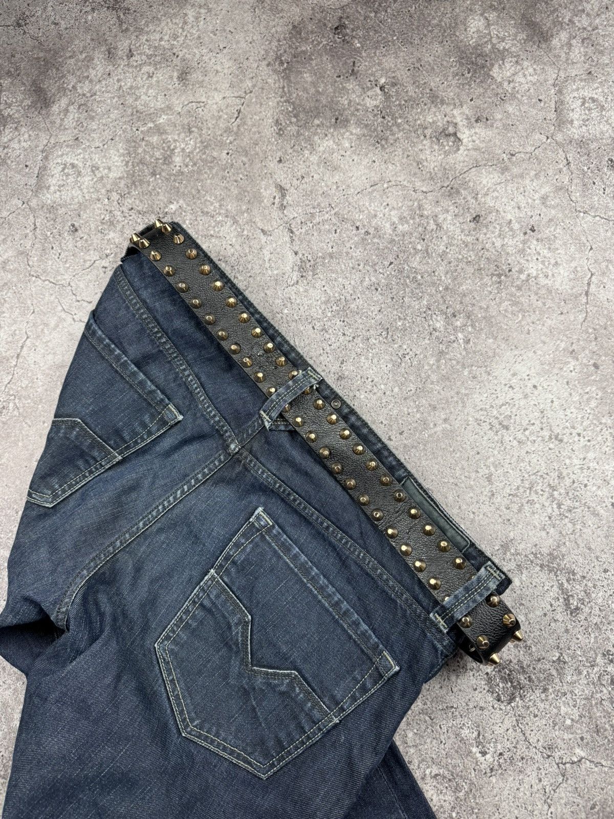 Japanese Brand 00’s JAPANESSE STYLE PUNK STUDDED RARE Y2K BELT VINTAGE Size ONE SIZE - 4 Thumbnail
