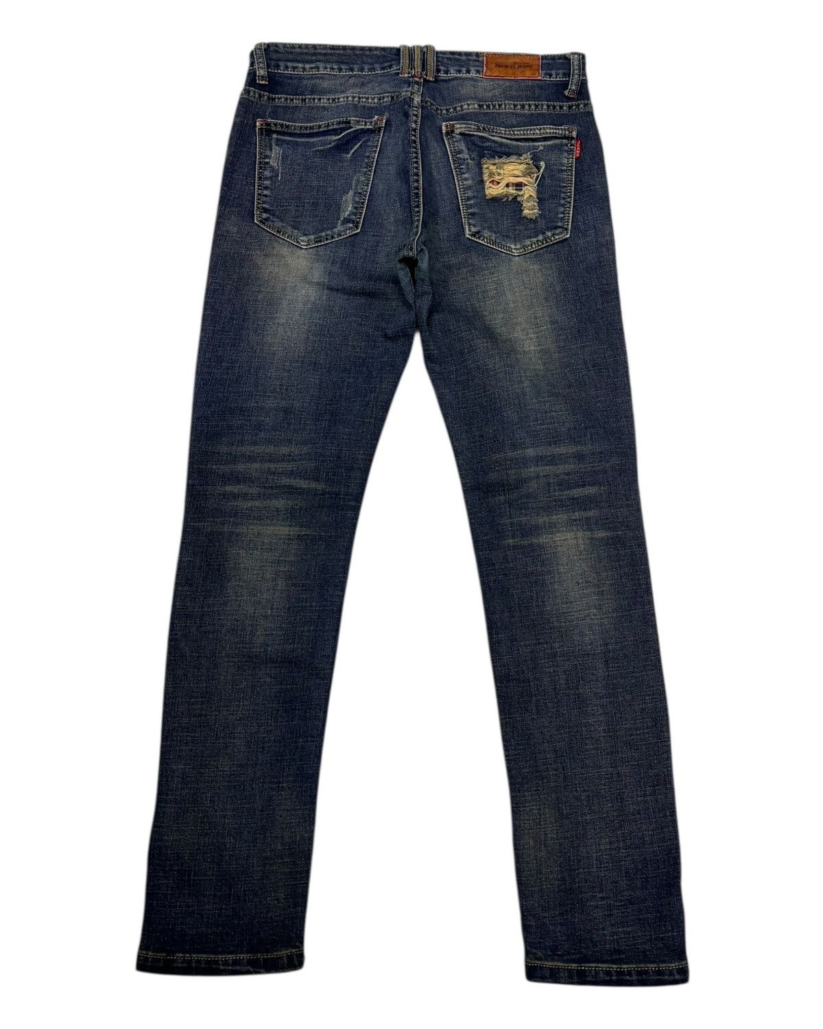 Xander Zhou ZHUO YU DISTRESSED DENIM JEANS Size US 32 / EU 48 - 2 Thumbnail