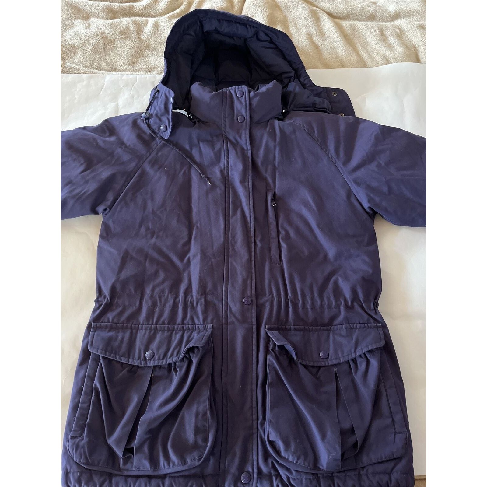 Eddie Bauer Eddie Bauer Vintage Women’s Large Purple LS Goose Down Coat Size L / US 10 / IT 46 - 2 Thumbnail