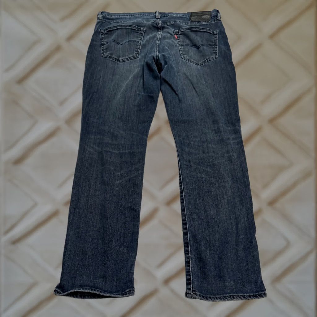 Levi's Levi's 511 Jeans Mens 36x29 Slim Fit Dark Wash Distressed Cotton Size US 36 / EU 52 - 1 Thumbnail
