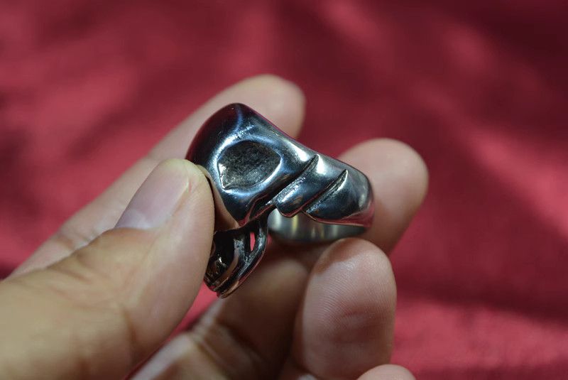 Jewelry Dark Jewelry Rings Open Size Chrome Ring (Size 7-13) Size ONE SIZE - 5 Thumbnail