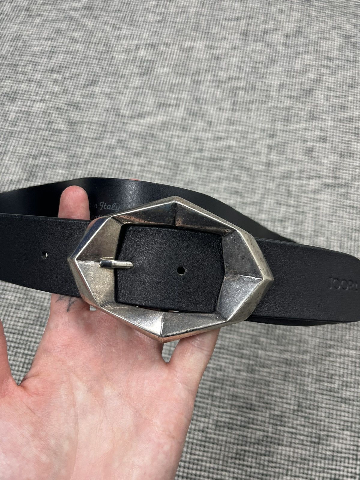 Other Avant garde oversized buckle handmade belt Italian Size ONE SIZE - 2 Thumbnail