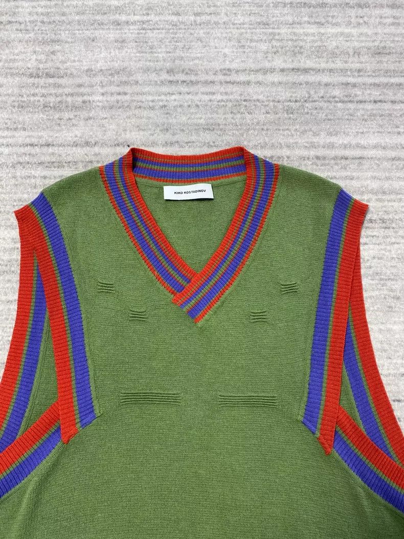 Kiko Kostadinov KIKO KOSTADINOV Dorset Knit Vest Knitted Woolen Vest 2505- Size US 7.5 / EU 40-41 - 2 Thumbnail