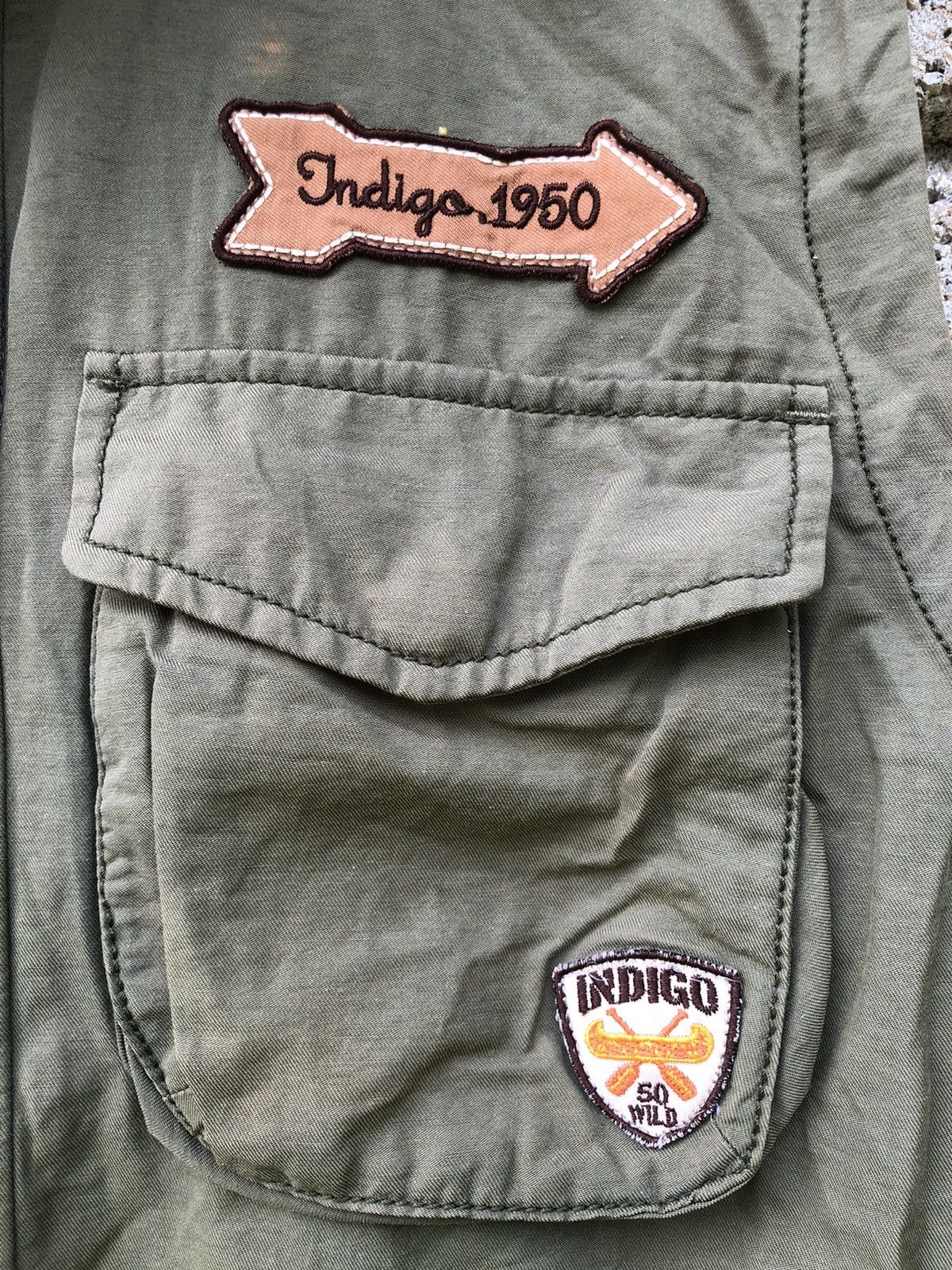 Avirex Rare Vintage Indigo Band Think Safety Vest With Storage Hood Size US L / EU 52-54 / 3 - 12 Thumbnail
