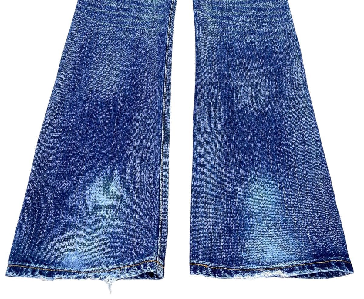 Edwin Edwin Blue Wash Whiskered Style Flare Jeans Size US 30 / EU 46 - 5 Thumbnail
