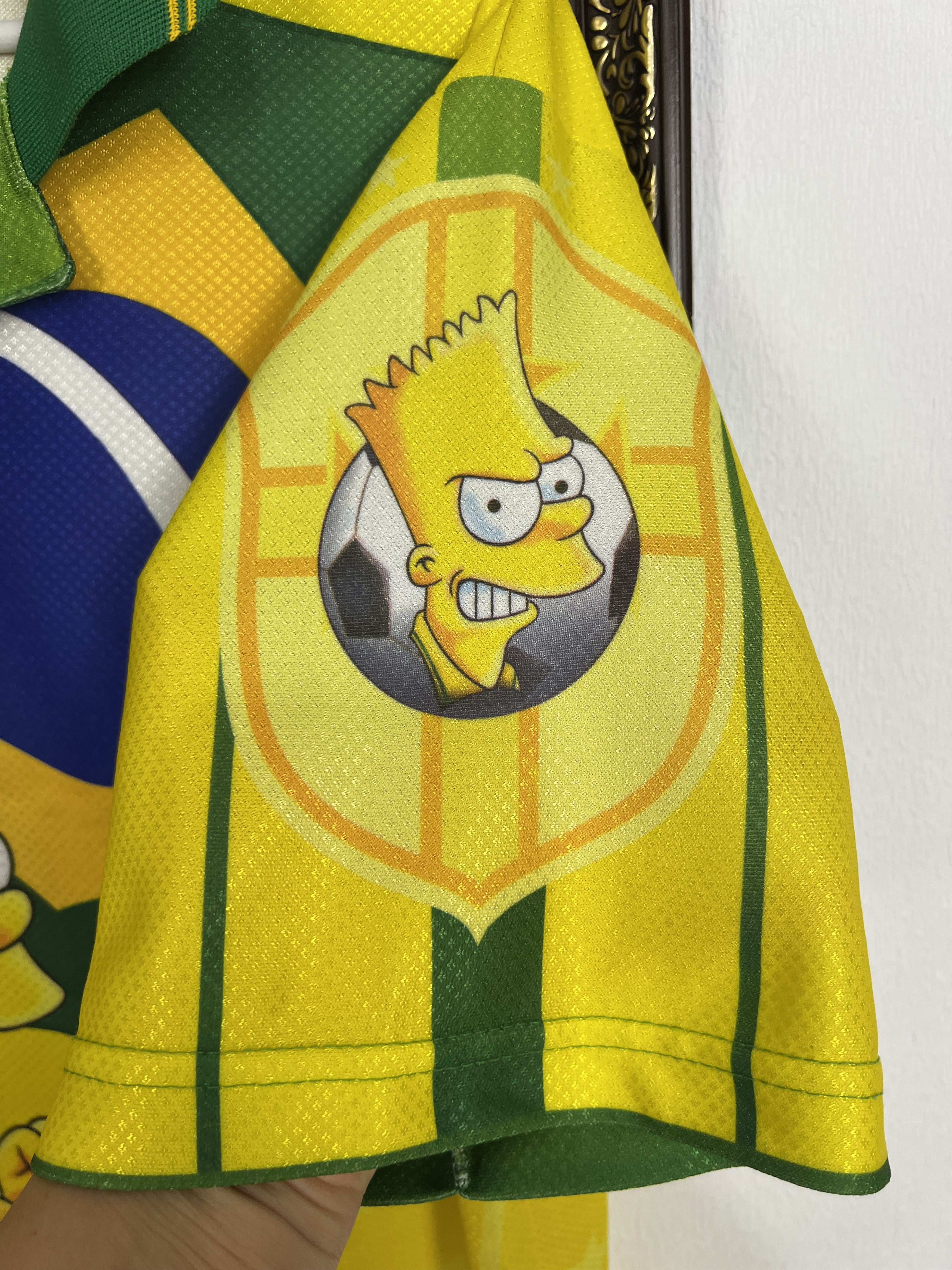 The Simpsons Vintage The Simpsons Bart Brazil Football Shirt Soccer XL Size US XL / EU 56 / 4 - 4 Thumbnail