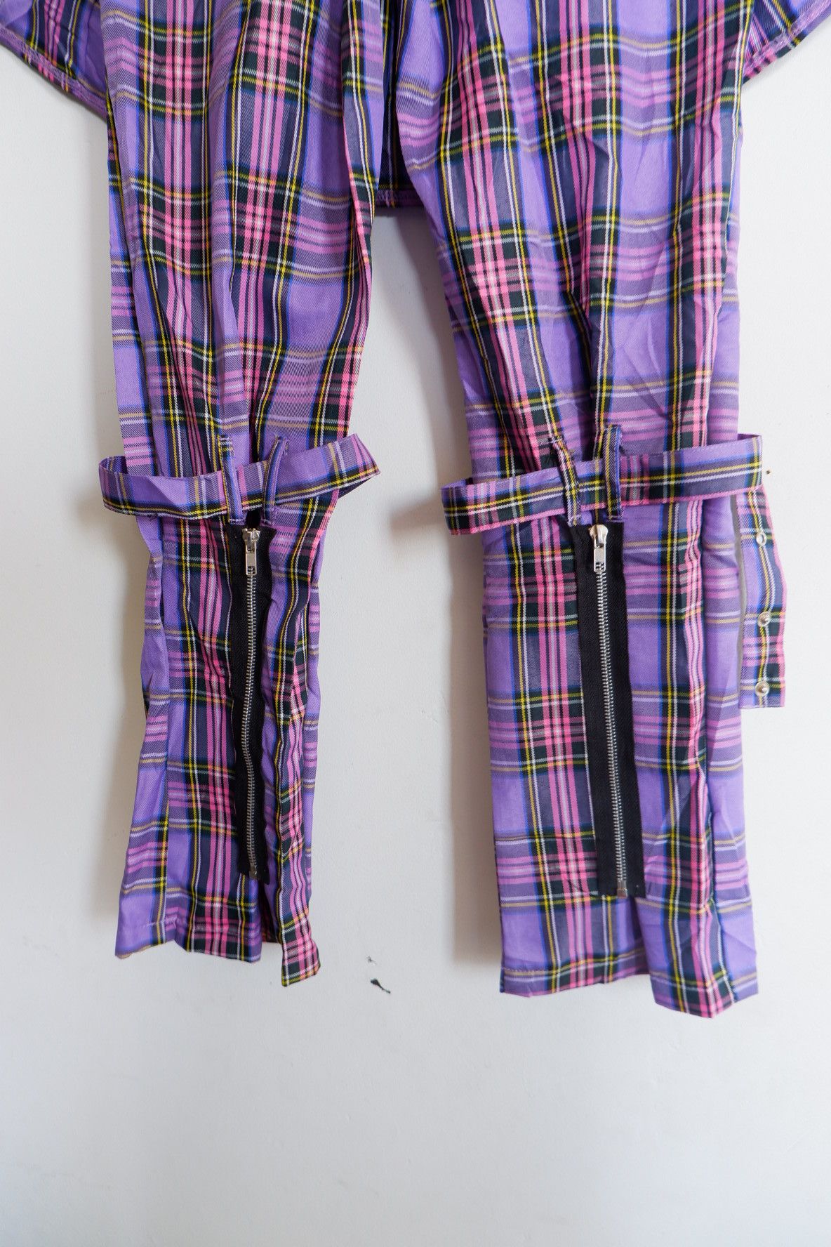 20471120 Unisex Vtg ACDC RAG Seditionaries Punk Purple Bondage Pants Size US 28 / EU 44 - 5 Thumbnail