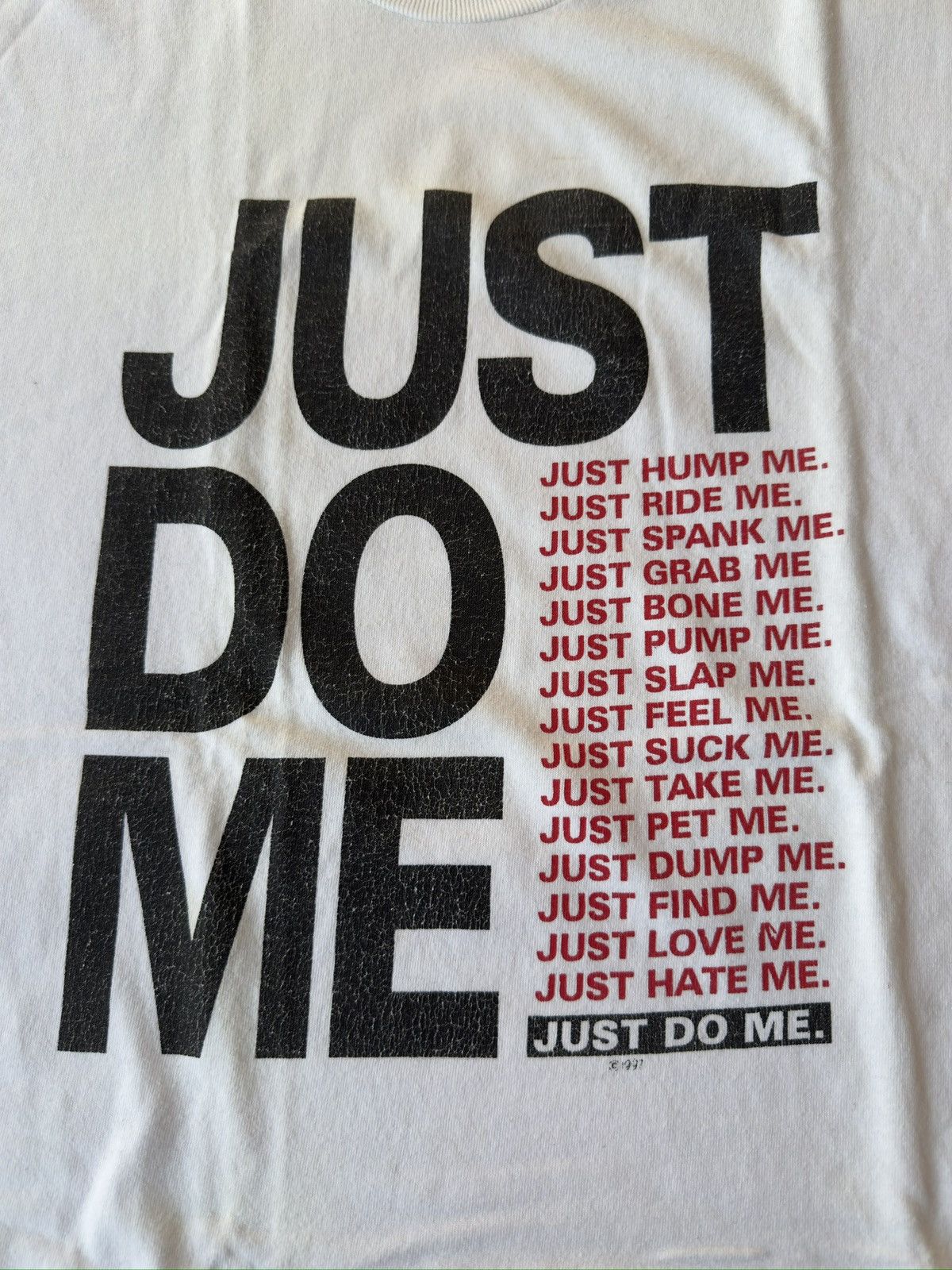Japanese Brand × Vintage 1997 Japanese Thrifted “JUST DO ME” Shirt Size US L / EU 52-54 / 3 - 2 Thumbnail