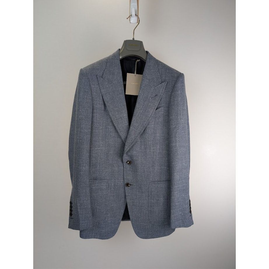 Tom Ford o1rshd1 Blazer Jacket in Blue Size US S / EU 44-46 / 1 - 1 Thumbnail