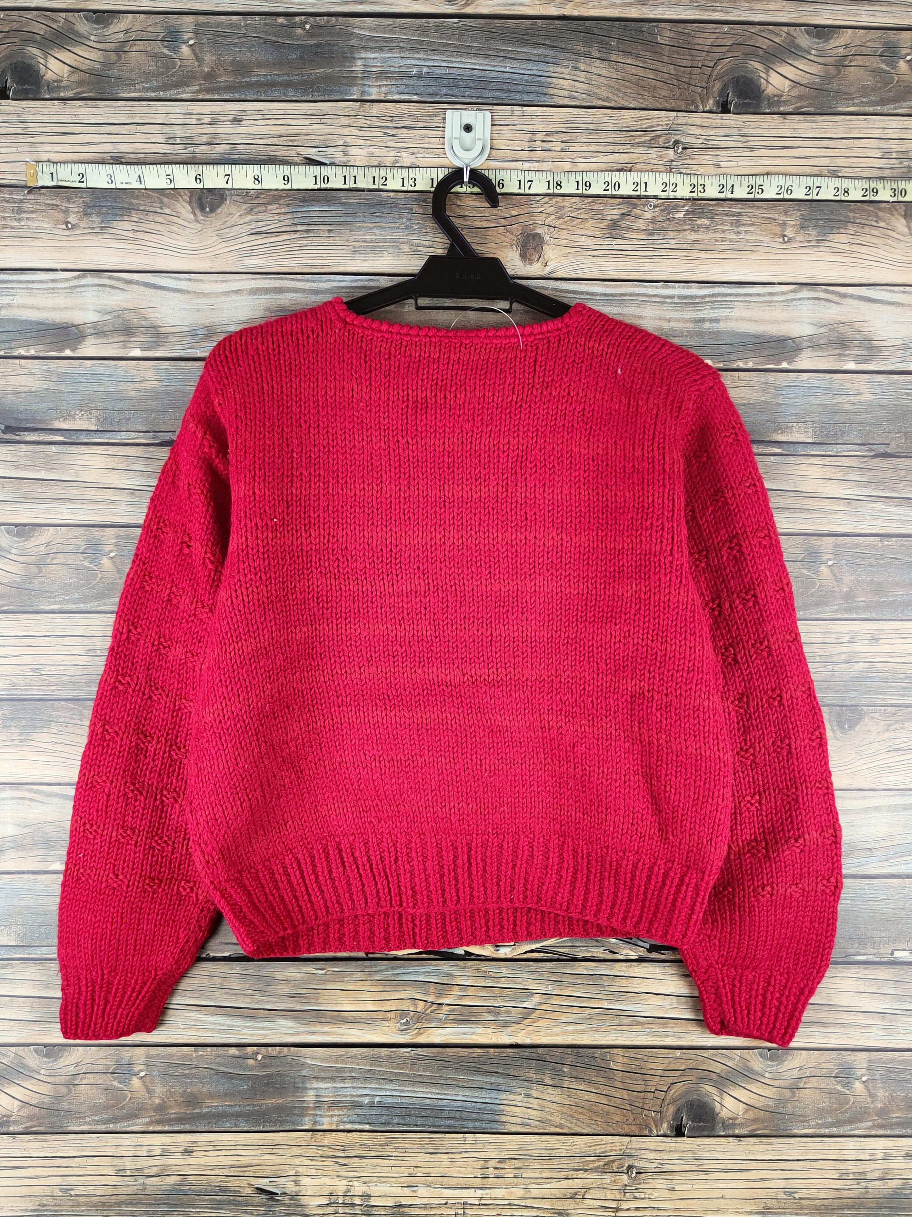 Japanese Brand DL Japanese Brand Red Knitwear Sweatshirts #46-391 Size M / US 6-8 / IT 42-44 - 7 Thumbnail