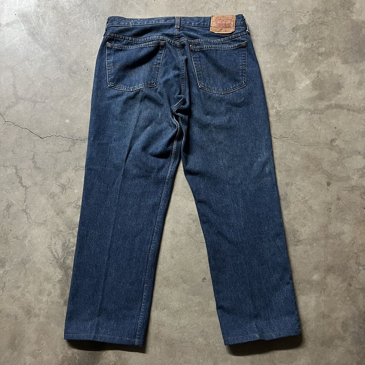 image of Levis x Made In USA Vintage 70’S Levi’S 501 Straight-Leg Denim Jeans in Blue, Men's (Size 38)