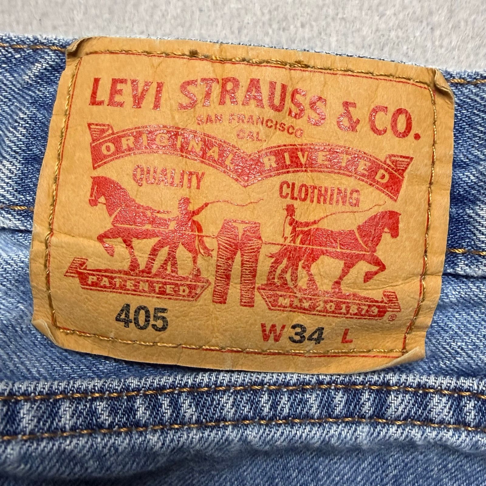 Levi's Levi’s 405 Denim Shorts Men’s W34 Regular Fit Jean Shorts Size US 34 / EU 50 - 10 Thumbnail