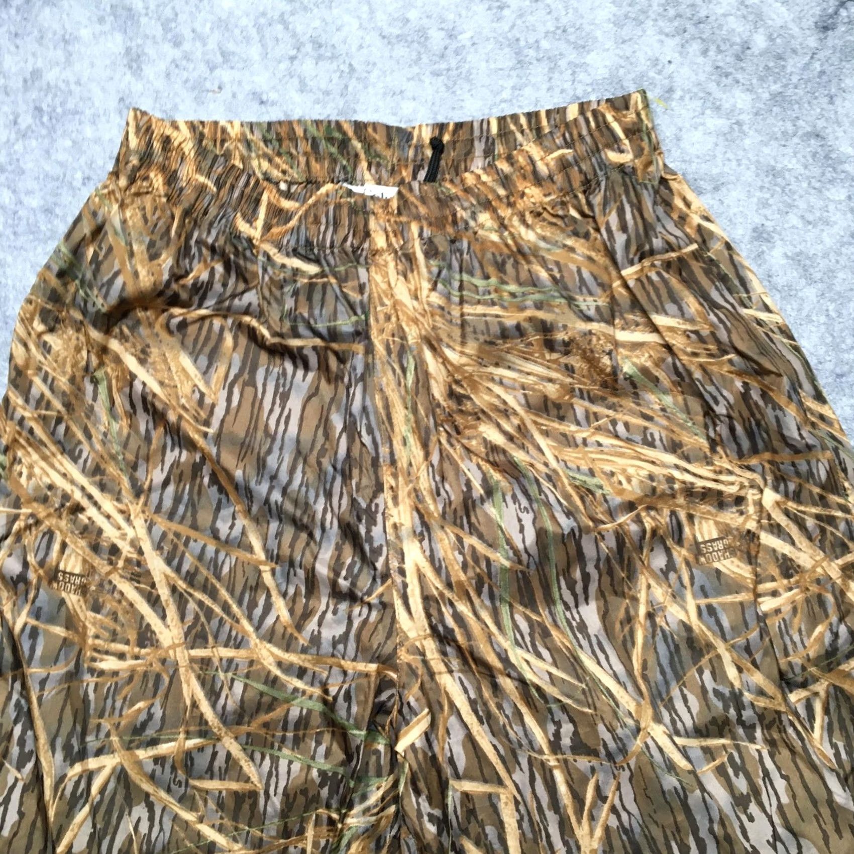 Rains Columbia Men's Small S Brown Shadow Grass Camo Rain Pants Elastic Waist Hunting Size US 29 - 3 Thumbnail