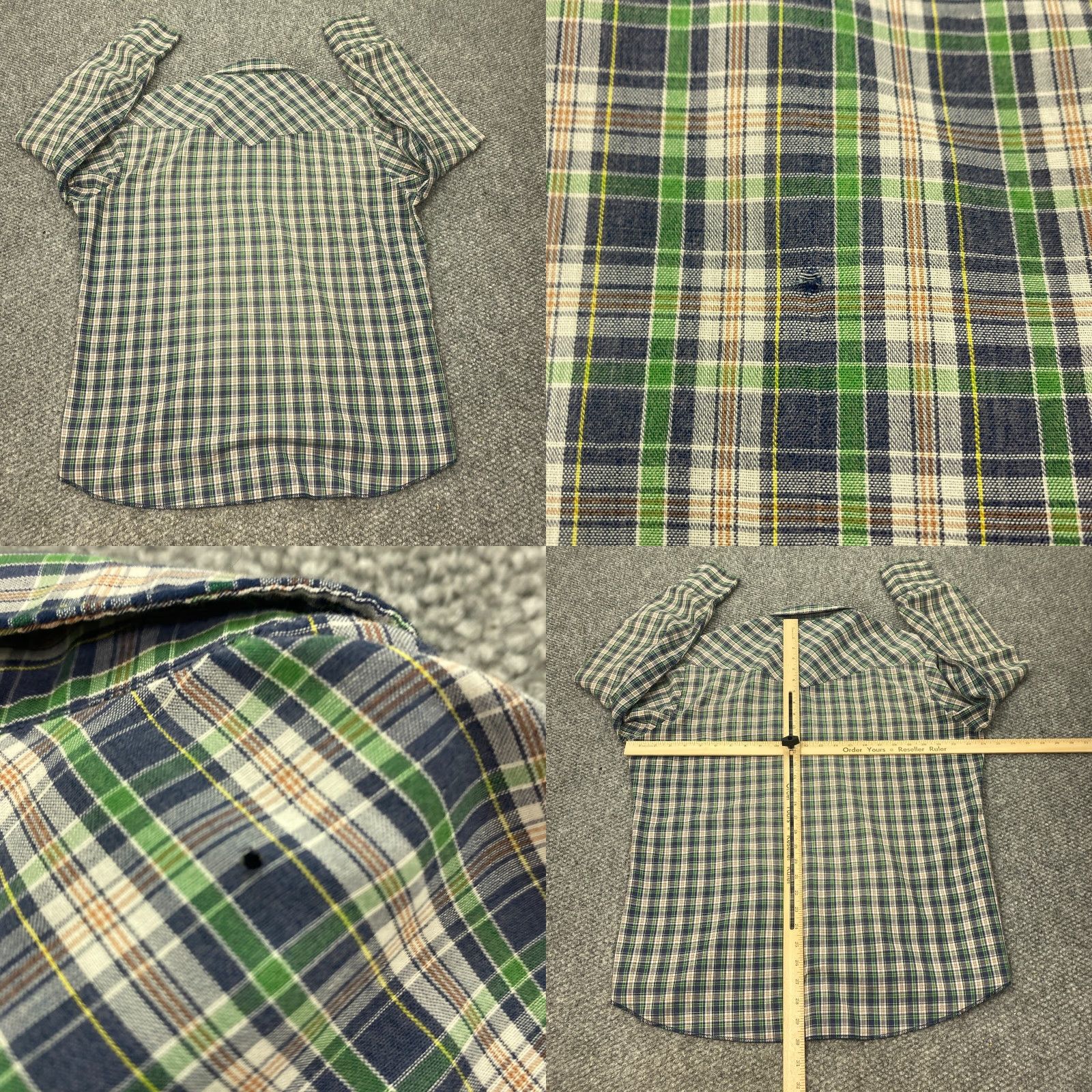 Wrangler VINTAGE Wrangler Western Shirt Mens 2XL Plaid Pearl Snap Lightweight Size US XXL / EU 58 / 5 - 8 Thumbnail