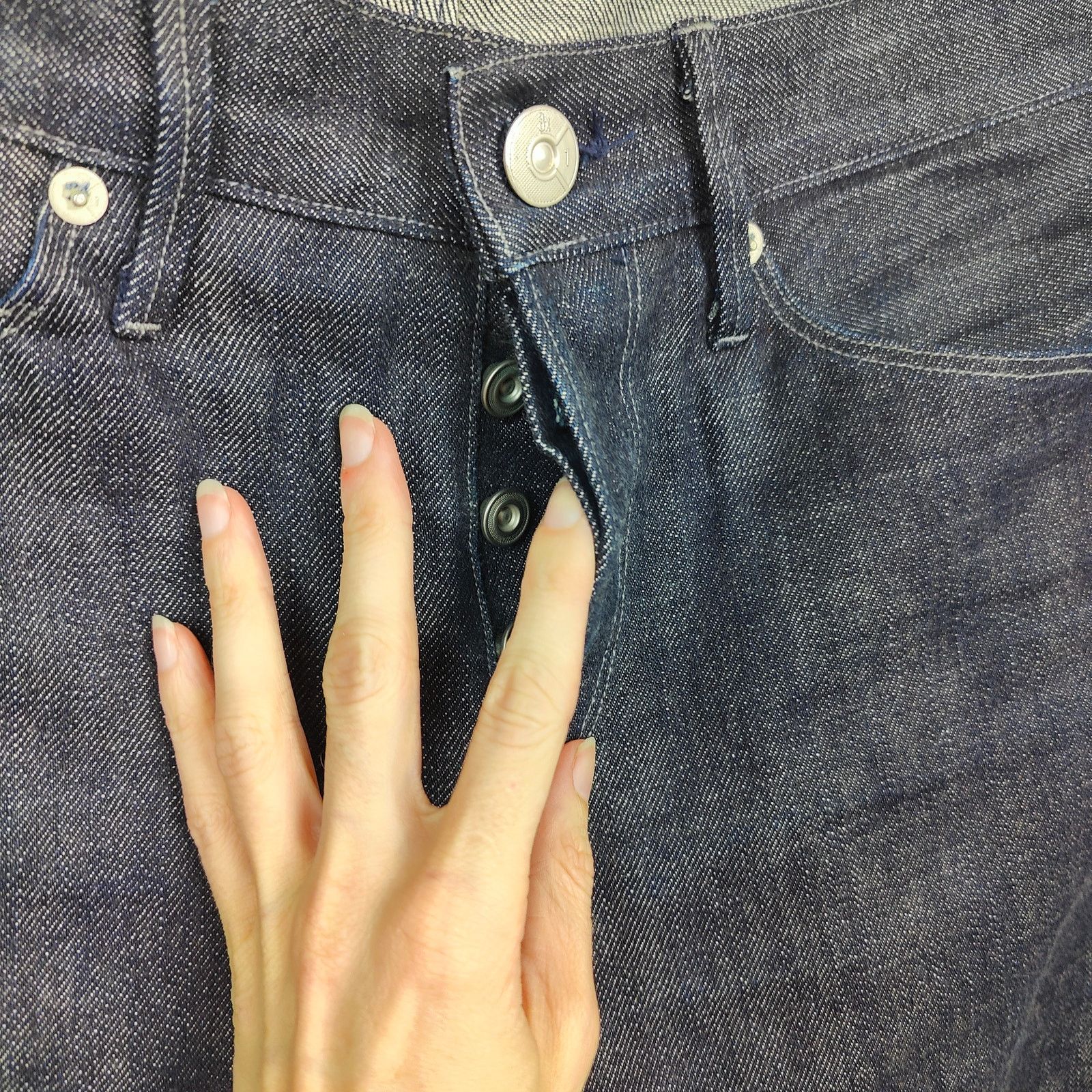 3x1 3x1 Selvedge Jeans Mens 32 Dark Wash Straight Leg Size US 32 / EU 48 - 3 Thumbnail