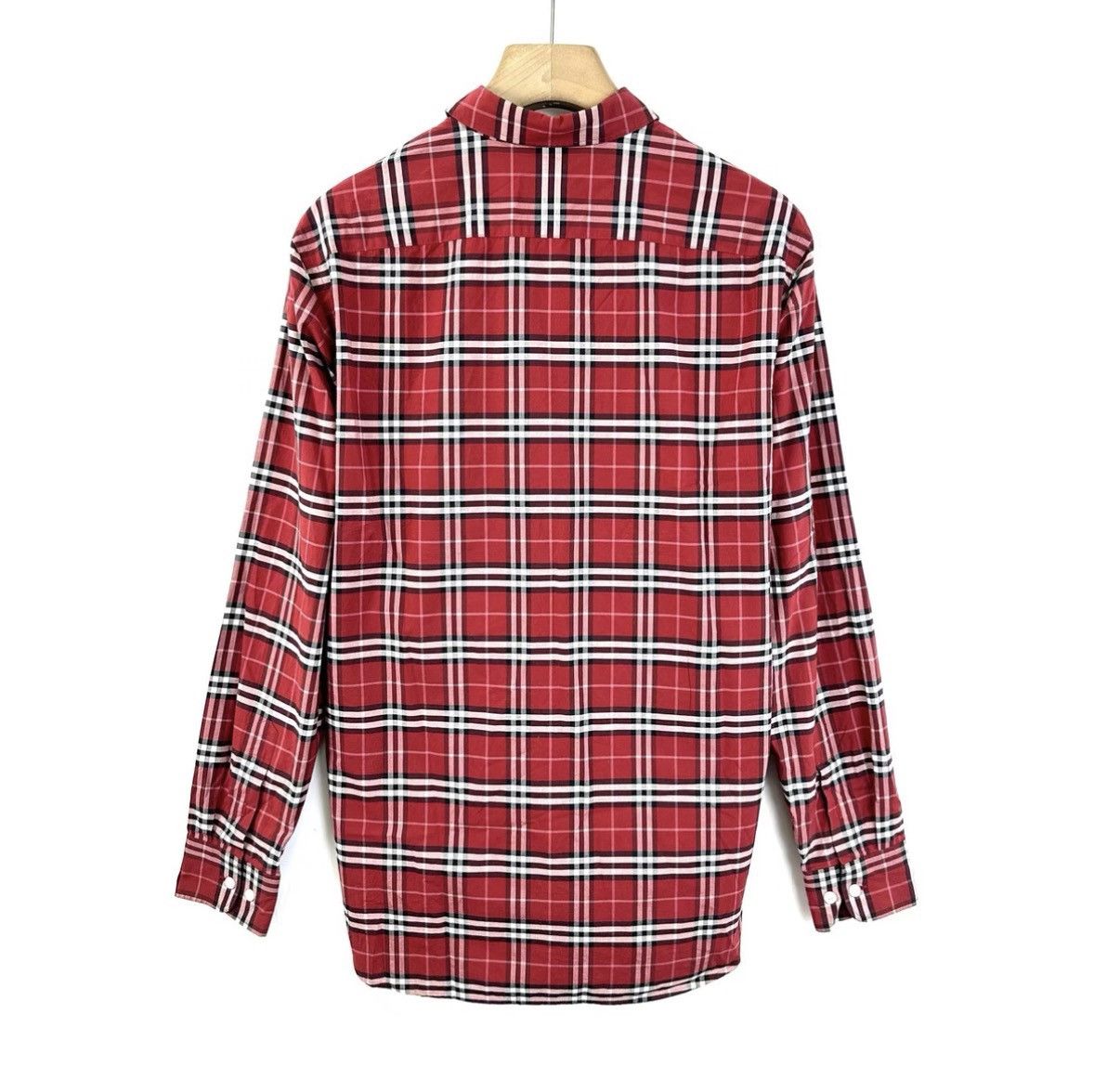Burberry Burberry/Classic Red Plaid Long Sleeve Shirt K12 Size US M / EU 48-50 / 2 - 2 Thumbnail