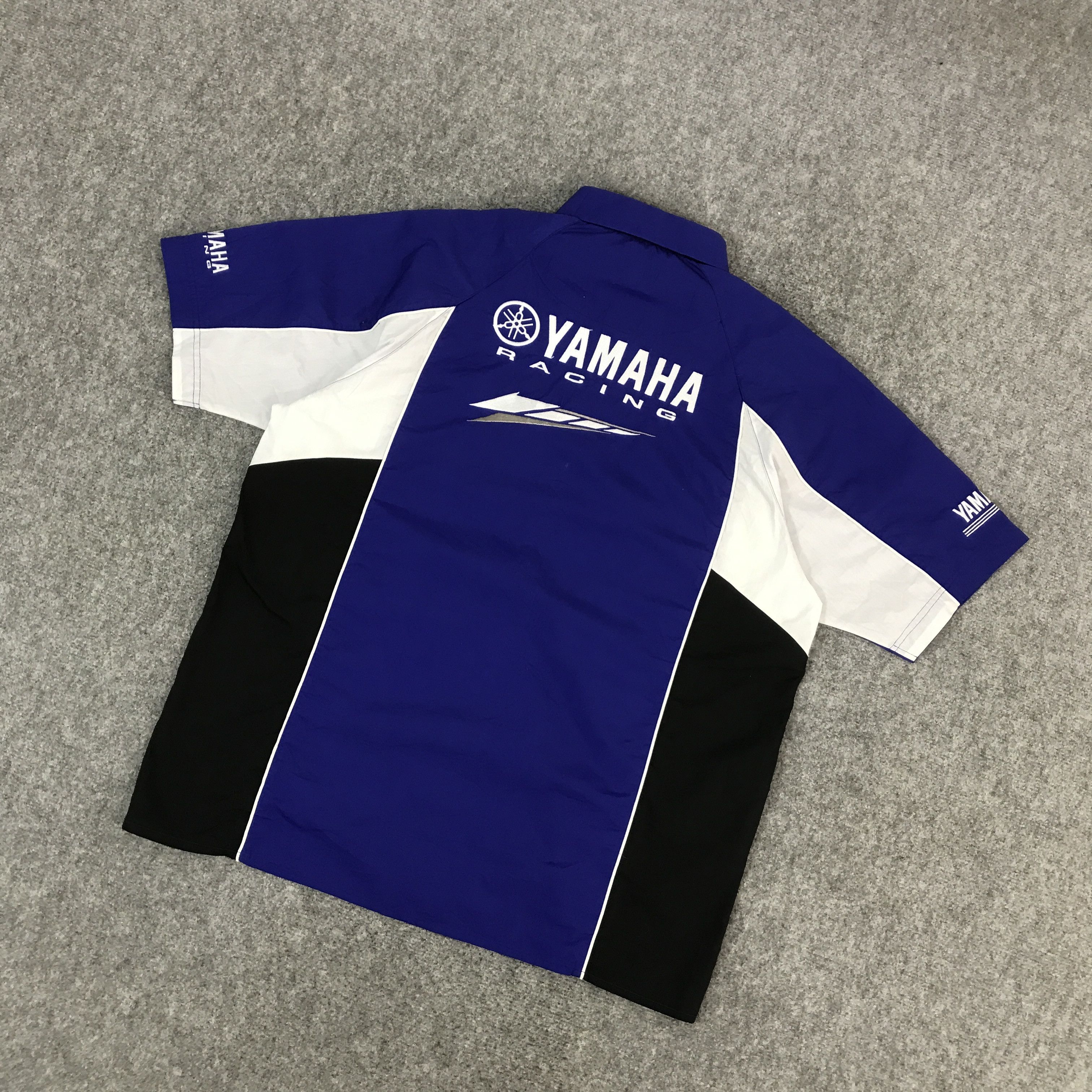 Japanese Brand × Yamaha YAMAHA RACING BLUE RARE BUTTON UP SHIRTS Size US L / EU 52-54 / 3 - 6 Thumbnail