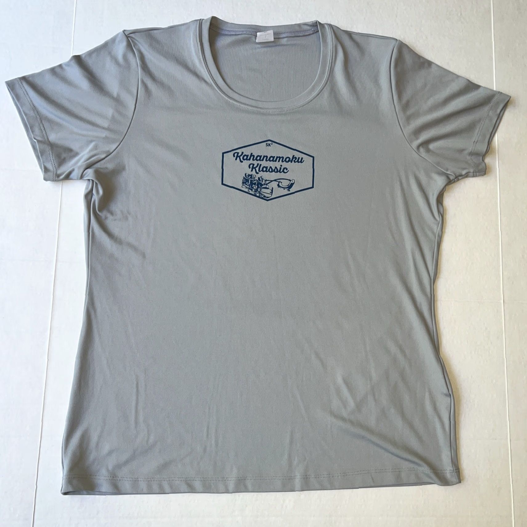 Vintage VINTAGE Official Kahanamoku Klassic Outrigger Canoe Club Race Jersey Shirt Women’s Large Gray Short Sleeve Regular Fit Sports Tek Size L / US 10 / IT 46 - 4 Thumbnail