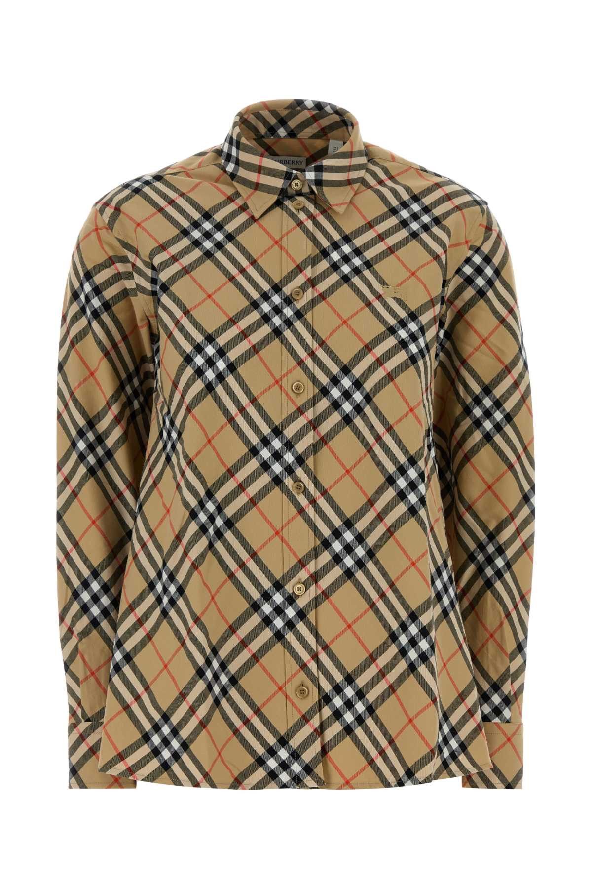 Burberry Embroidered Cotton Shirt Size XS / US 0-2 / IT 36-38 - 1 Thumbnail