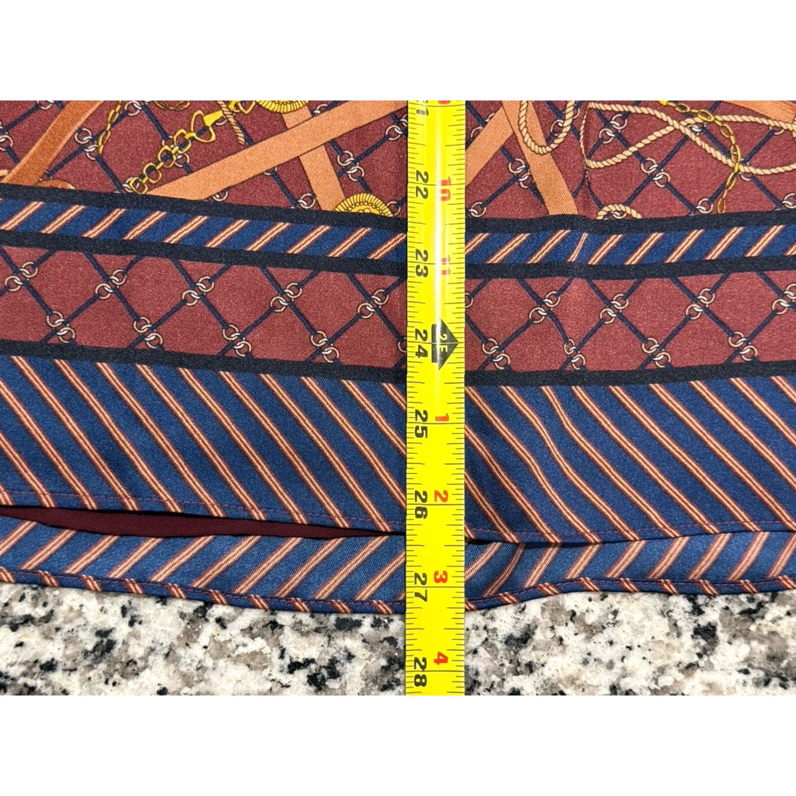 Talbots TALBOTS Equestrian Print Pleated Skirt Women's Size 12 Multicolor Knee Length Size 34" / US 12 / IT 48 - 4 Thumbnail