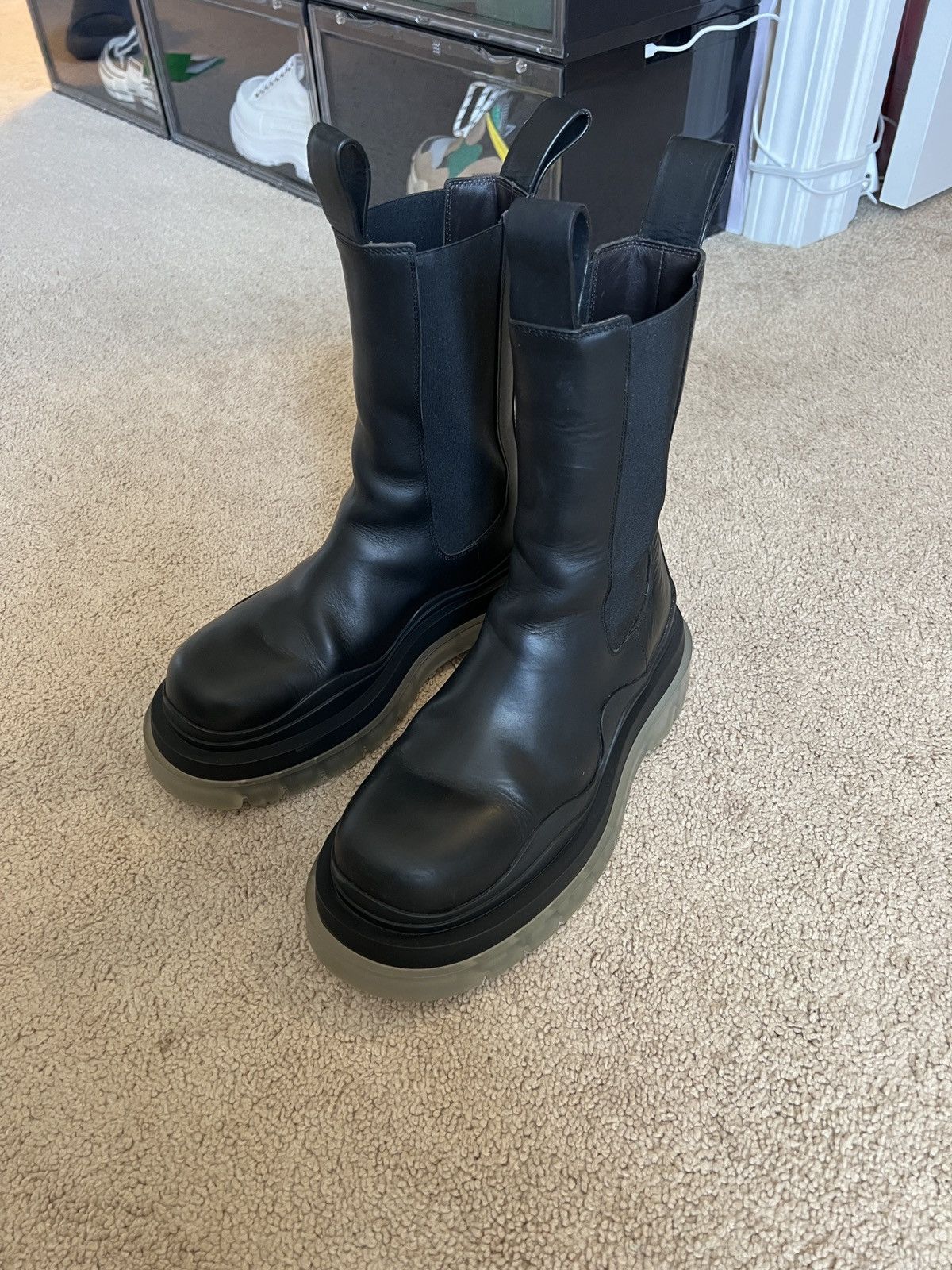 Bottega Veneta Bottega Veneta The Tire Chelsea boots clear sole Size US 7 / EU 40 - 3 Thumbnail