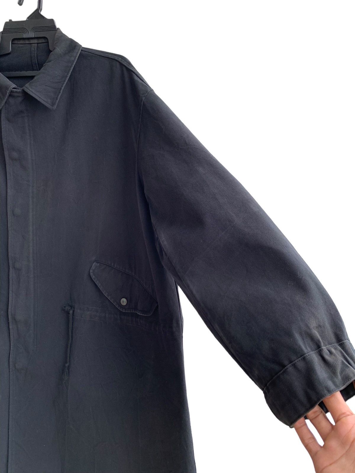 Yohji Yamamoto 🔥Rare Vintage Ys Yohji Yamamoto Long Coat Cotton Black Man Size US M / EU 48-50 / 2 - 9 Thumbnail