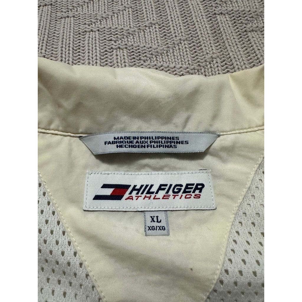Tommy Hilfiger Vintage Y2K Tommy Hilfiger white cream windbreaker jacket Size US XL / EU 56 / 4 - 4 Thumbnail