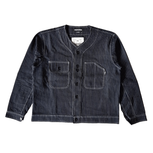 Japanese Brand 💥 Sura postiva indigo wabash work boxy jacket Size US L / EU 52-54 / 3 - 1 Thumbnail