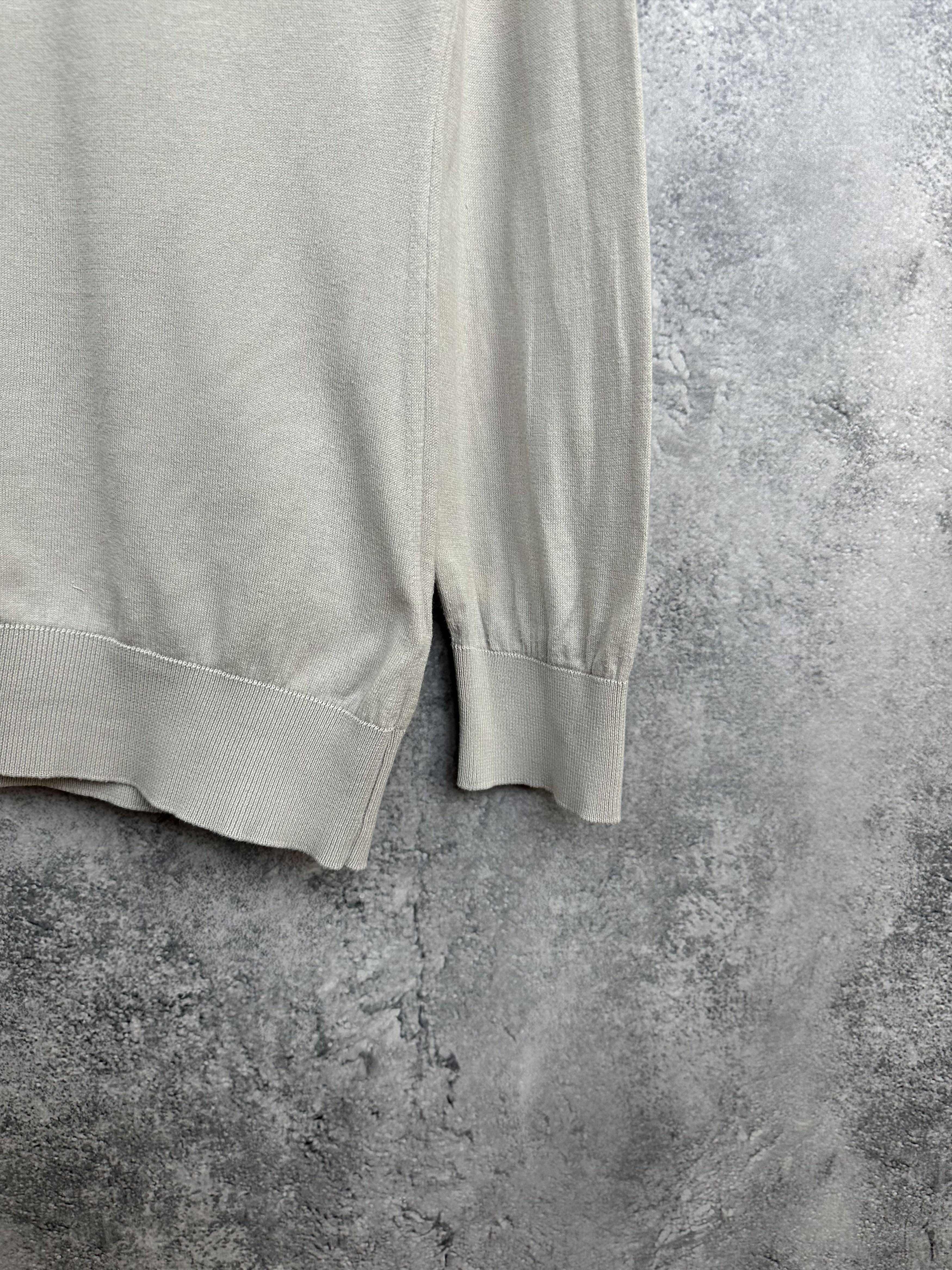 John Smedley John Smedley Sea Island Cotton Cardigan Crew Lightweight Size L / US 10 / IT 46 - 8 Thumbnail