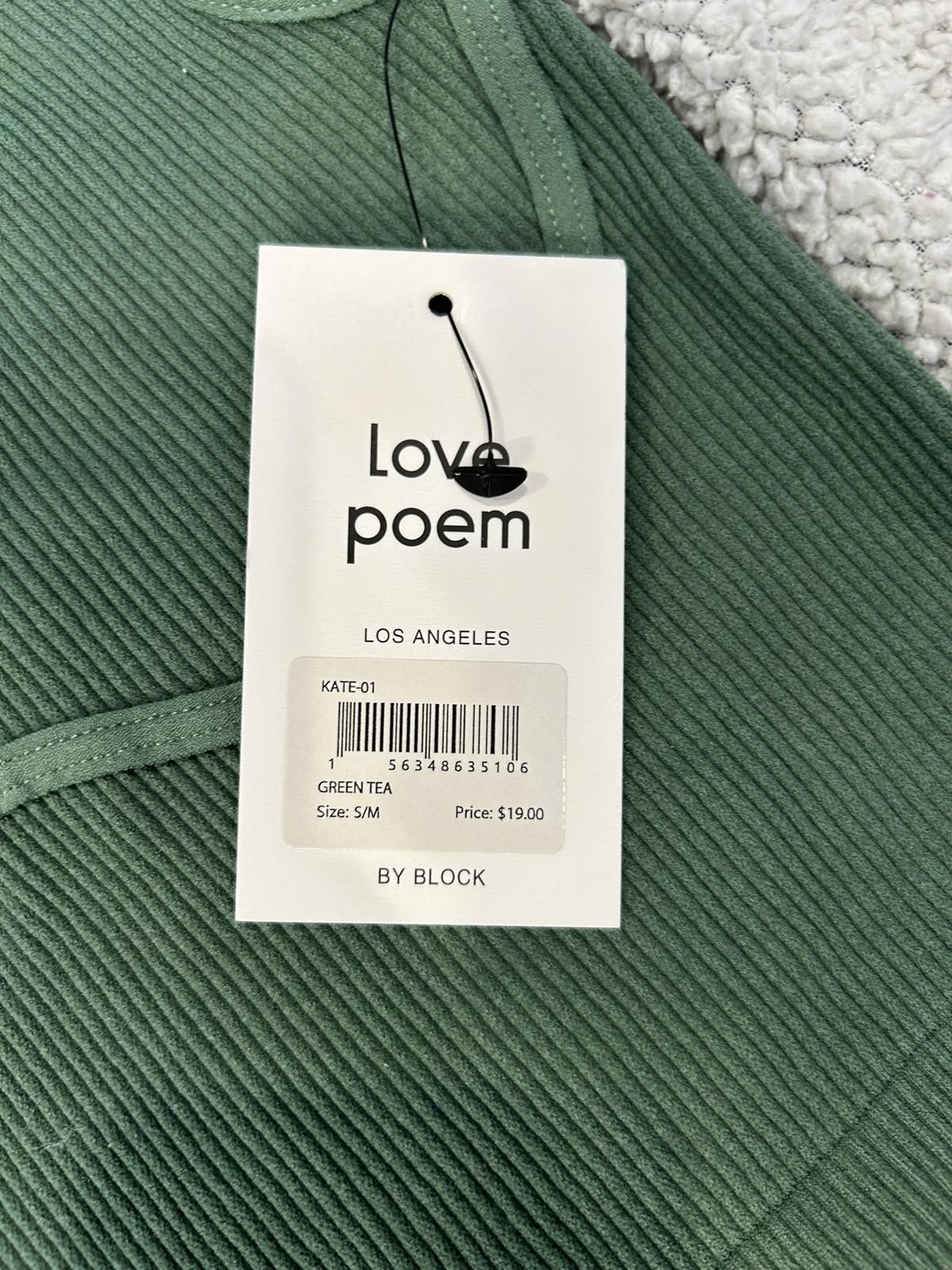 Other Love Poem Green Tea Ribbed Crop Tank Top Size S/M Size S / US 4 / IT 40 - 2 Thumbnail