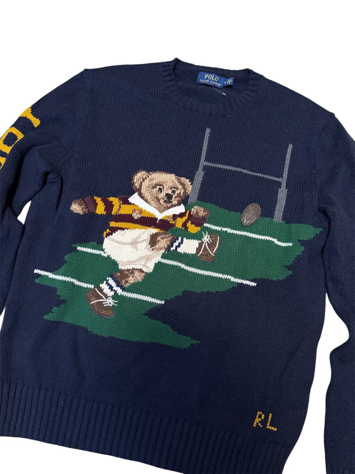 Polo Ralph Lauren 🔥Brand New🔥Embroidered Teddy Bear Sweater Size US M / EU 48-50 / 2 - 2 Thumbnail