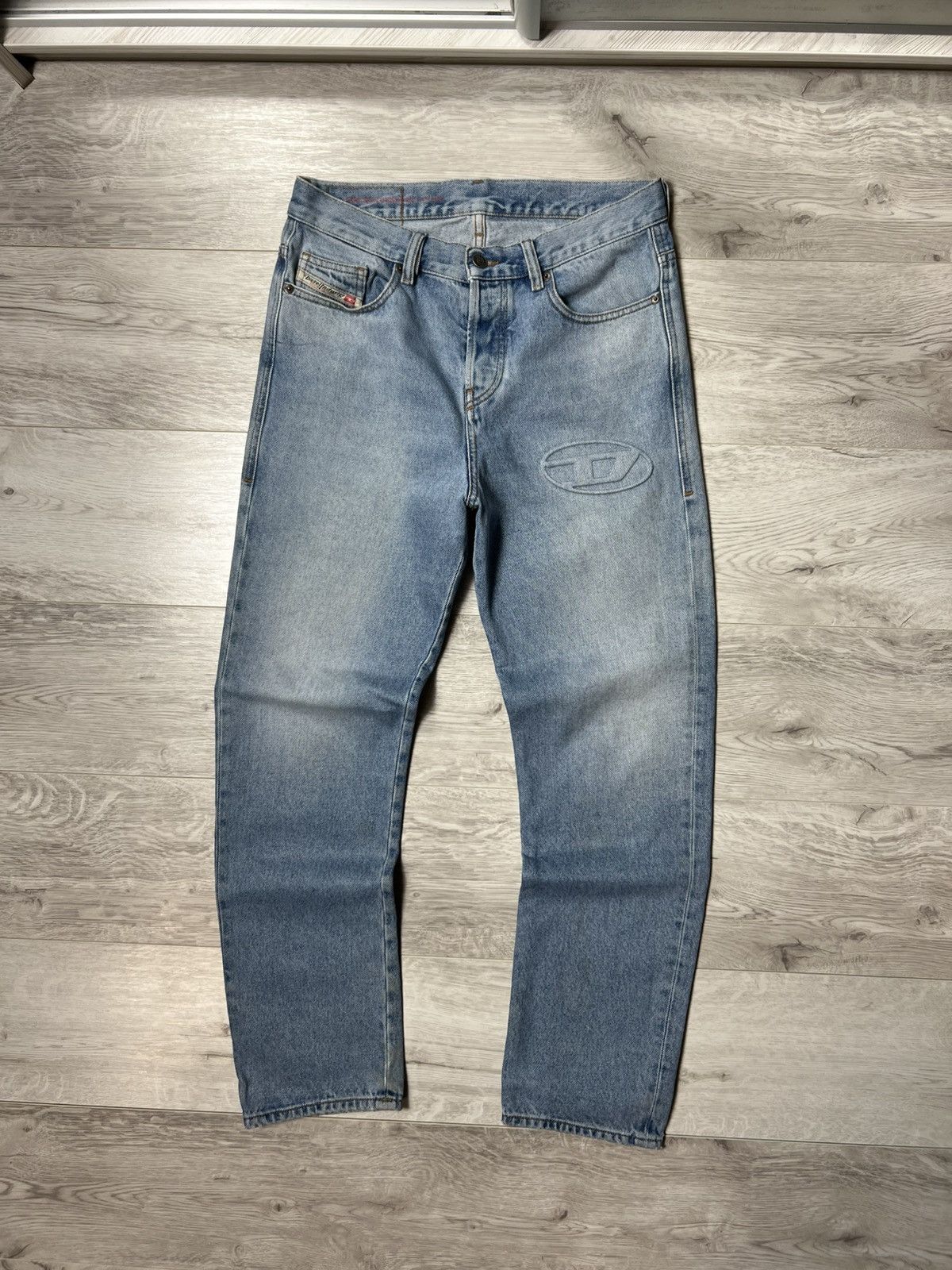 Diesel RARE Diesel Jeans With 3D Logo “D” Denim Pants Size US 30 / EU 46 - 1 Thumbnail