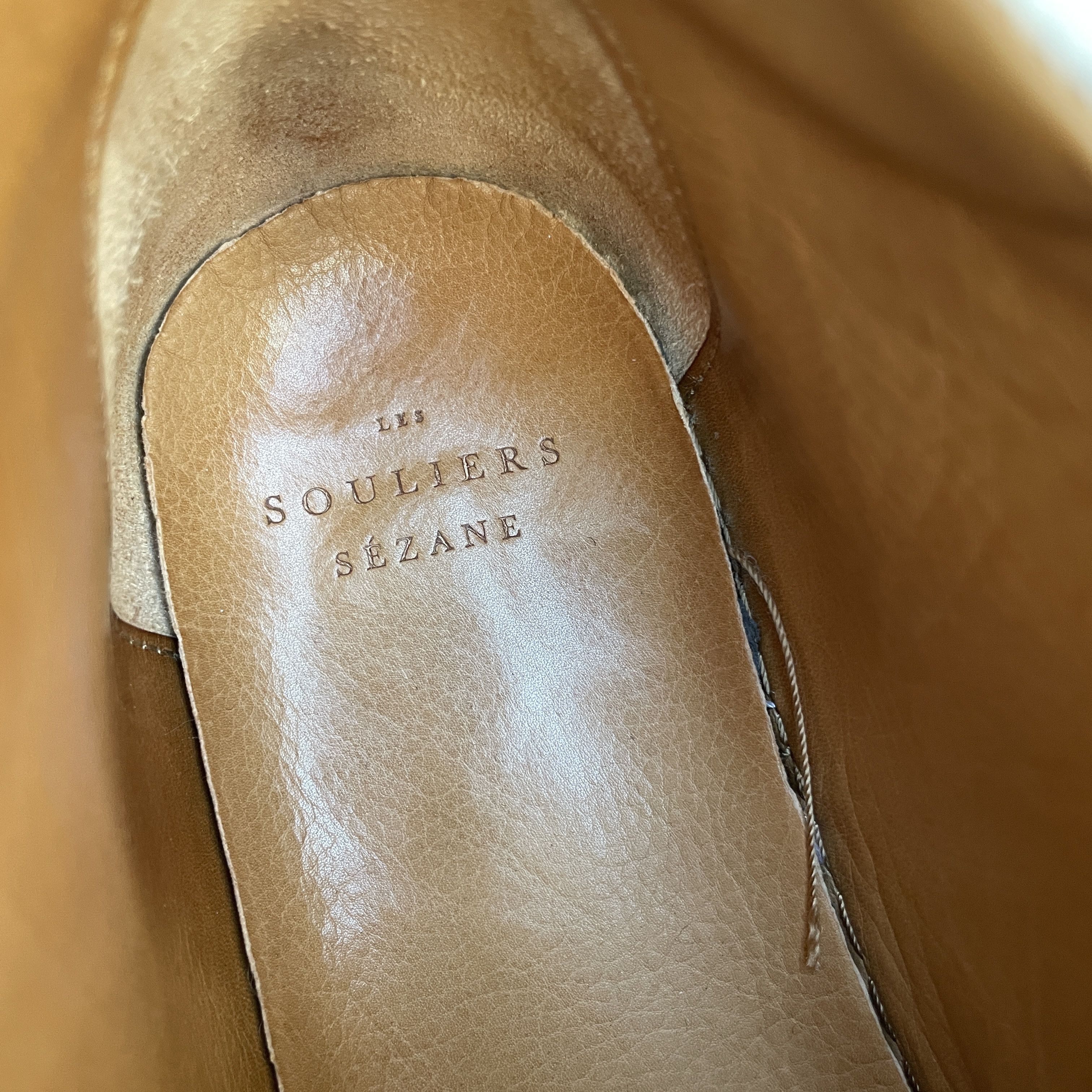 Sezane Sezane Ecru Simon Hi-Top Leather Womens Sneakers Size US 6.5 / IT 36.5 - 13 Thumbnail