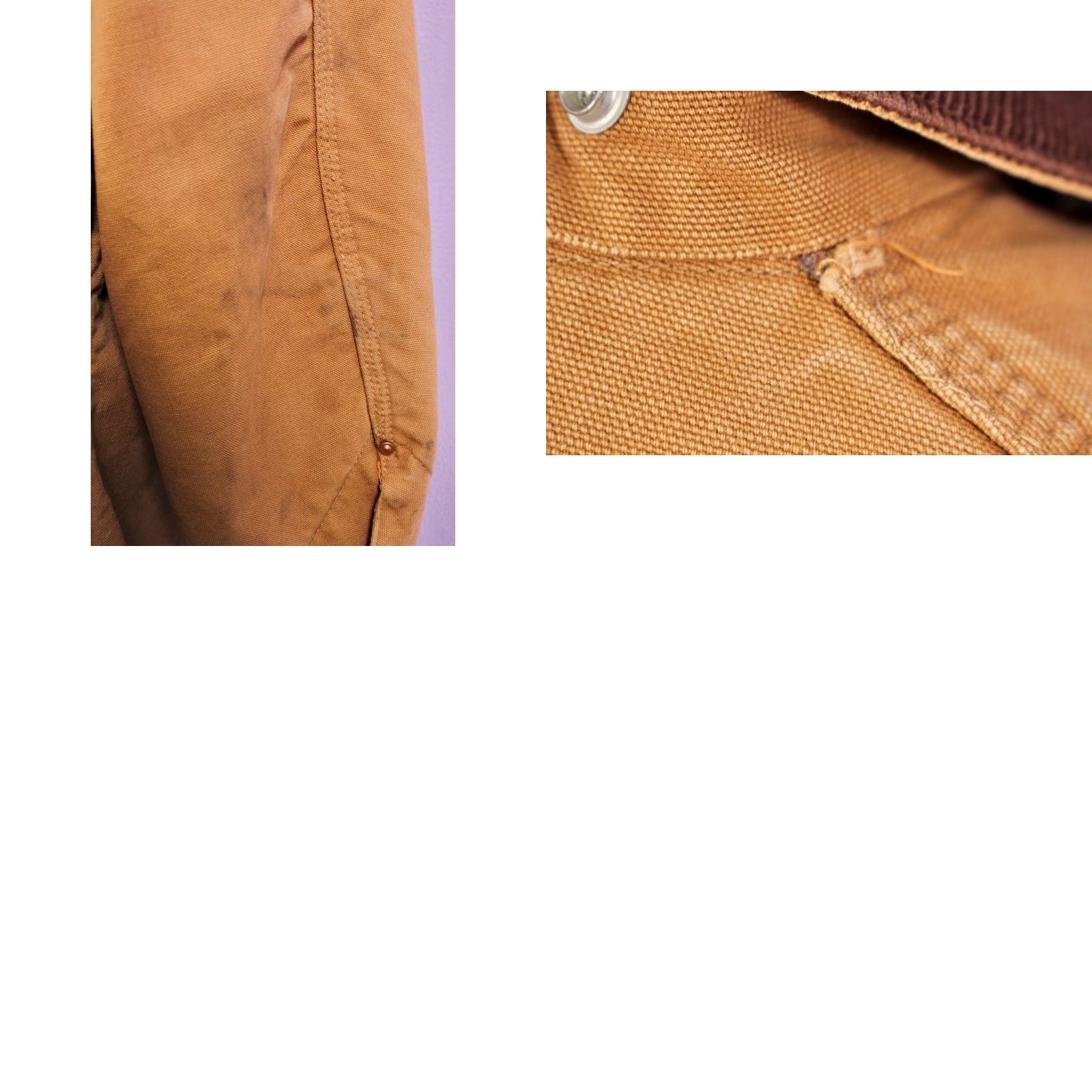 Carhartt VINTAGE Carhartt Chore Jacket Shirt 70s 1970s Men's Tan Brown Size 50 Work Jacket Mens Size US M / EU 48-50 / 2 - 9 Thumbnail