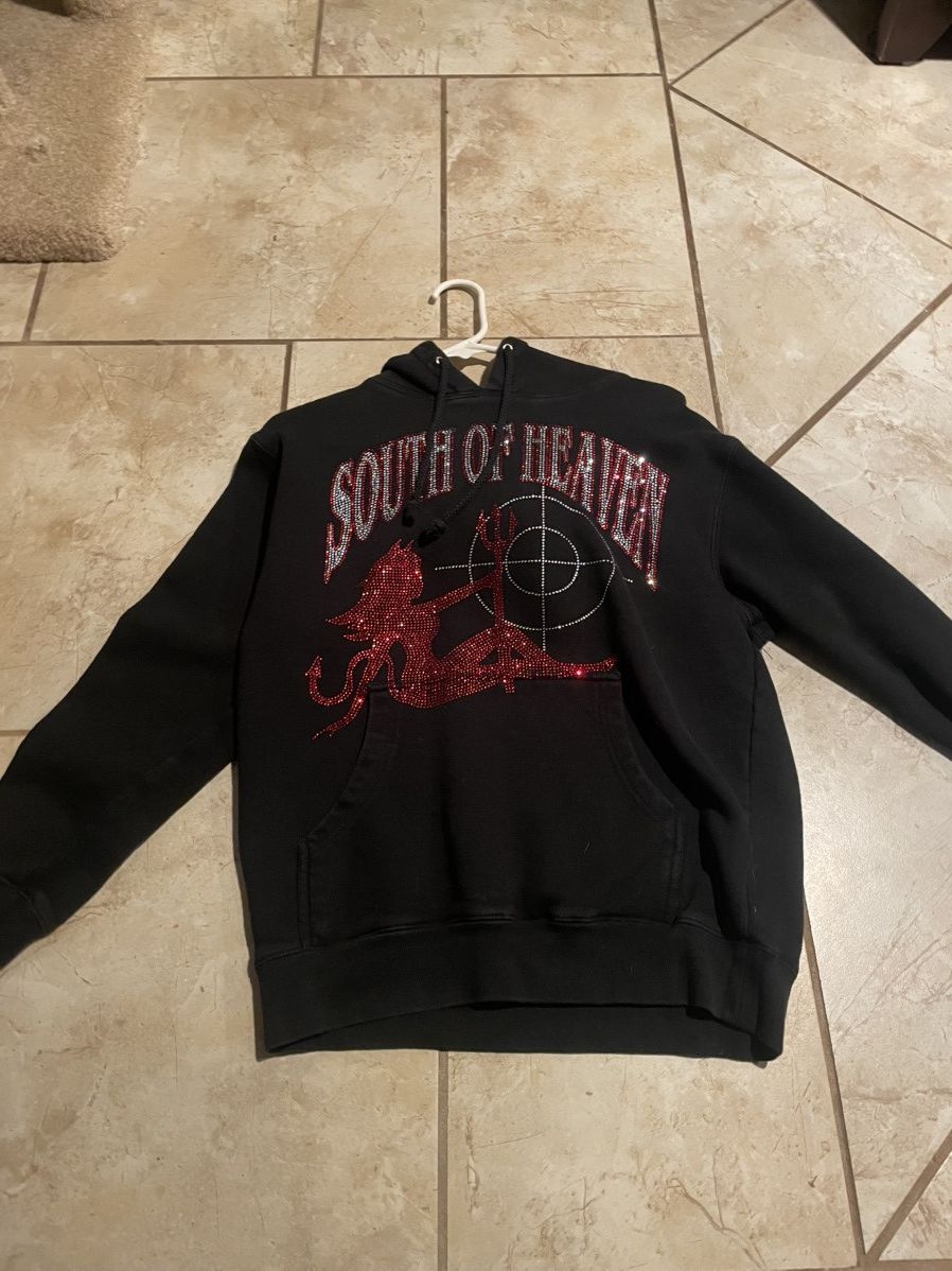 South of Heaven Rhinestone South of Heaven Hoodie Size US S / EU 44-46 / 1 - 1 Thumbnail