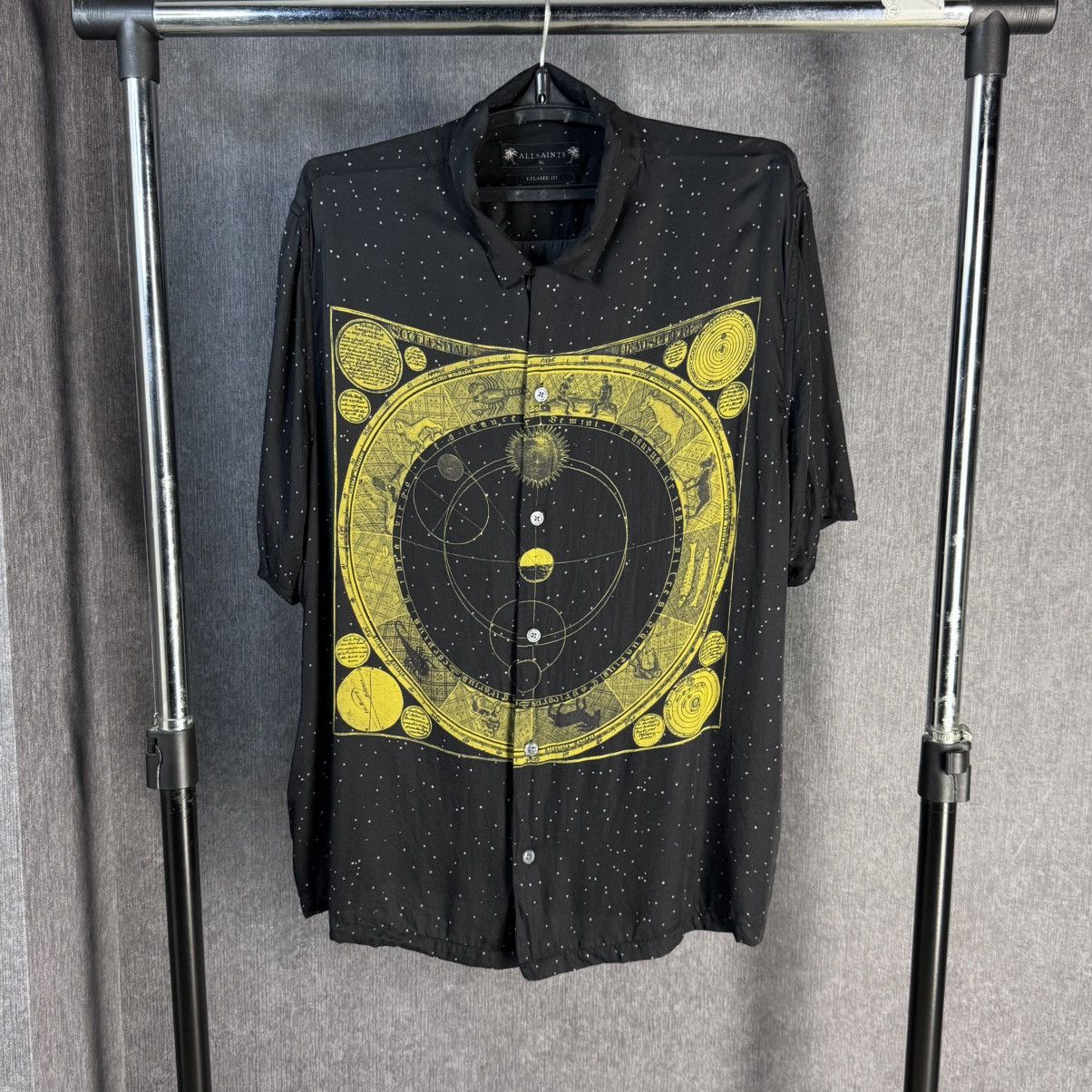 Allsaints AllSaints Starchart Shirt big logo viscose short sleeve Size US XL / EU 56 / 4 - 2 Thumbnail