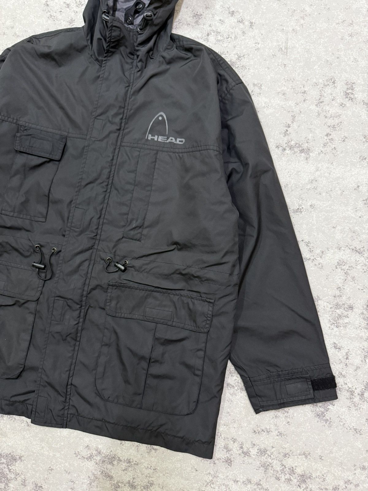 Japanese Brand Head USA utility windbreaker jacket black hooded Size US M / EU 48-50 / 2 - 5 Thumbnail