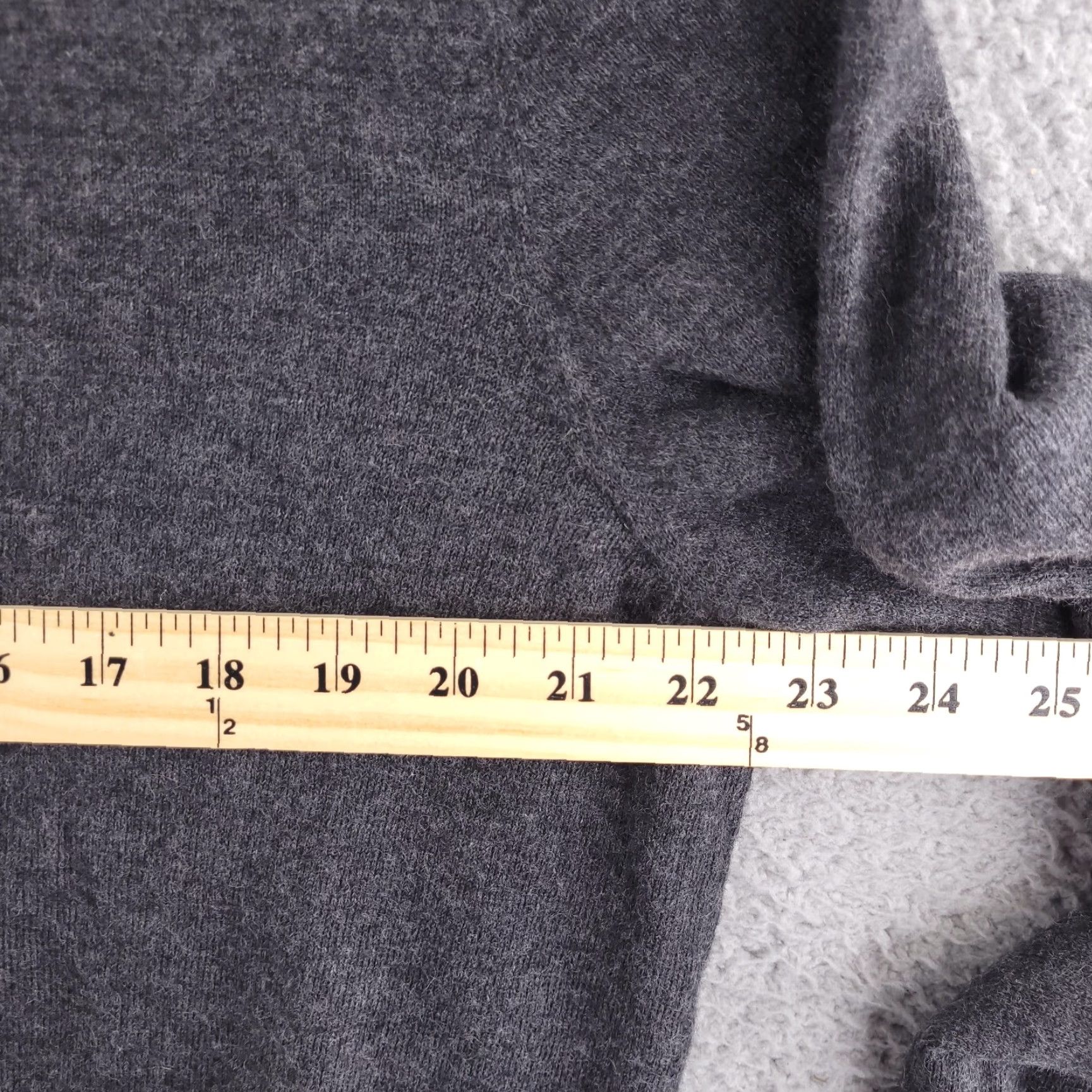 Club Room Club Room Quarter Zip Sweater Mens Large Wool Gray FITS SHORT Size US L / EU 52-54 / 3 - 7 Thumbnail