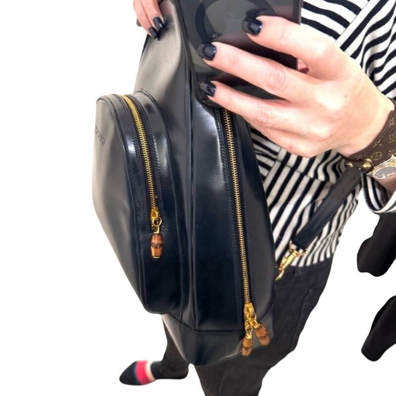 Gucci ucci RARE deep blue sling back w/Tom Ford lines Size ONE SIZE - 14 Thumbnail