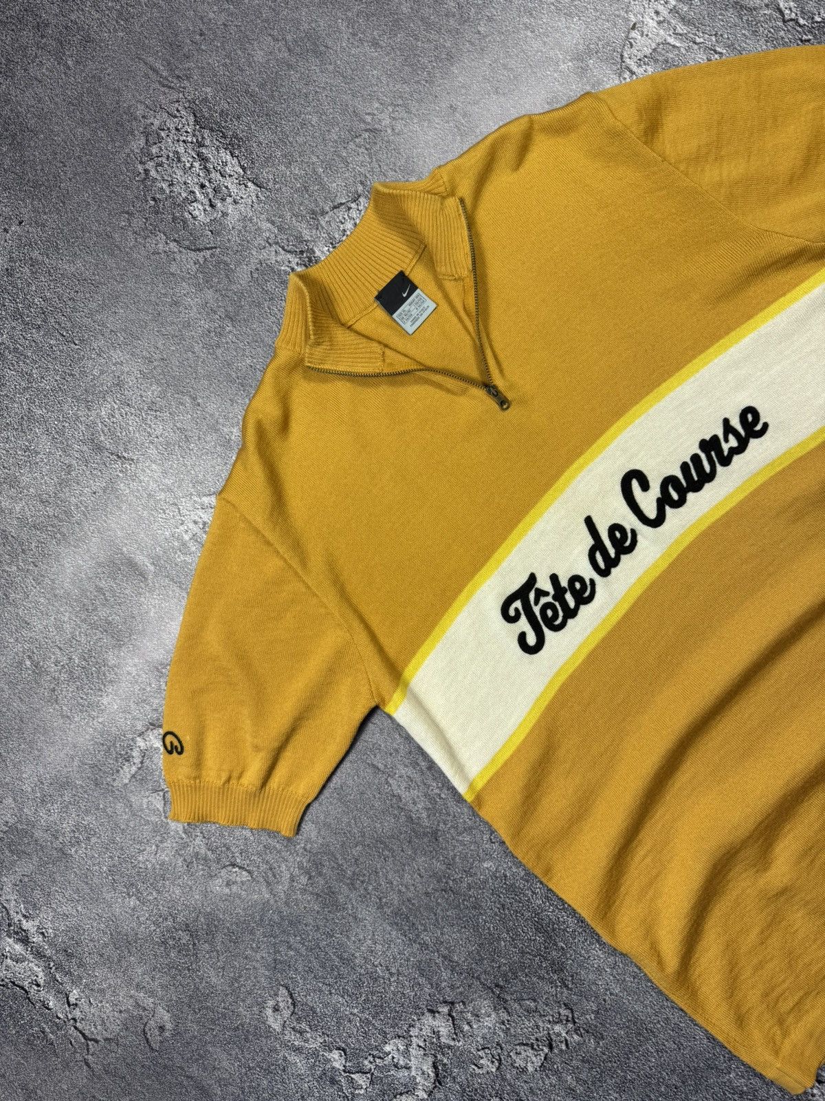 Nike Nike "Tête de Course" Vintage Cycling Knit Polo Size US XL / EU 56 / 4 - 3 Thumbnail