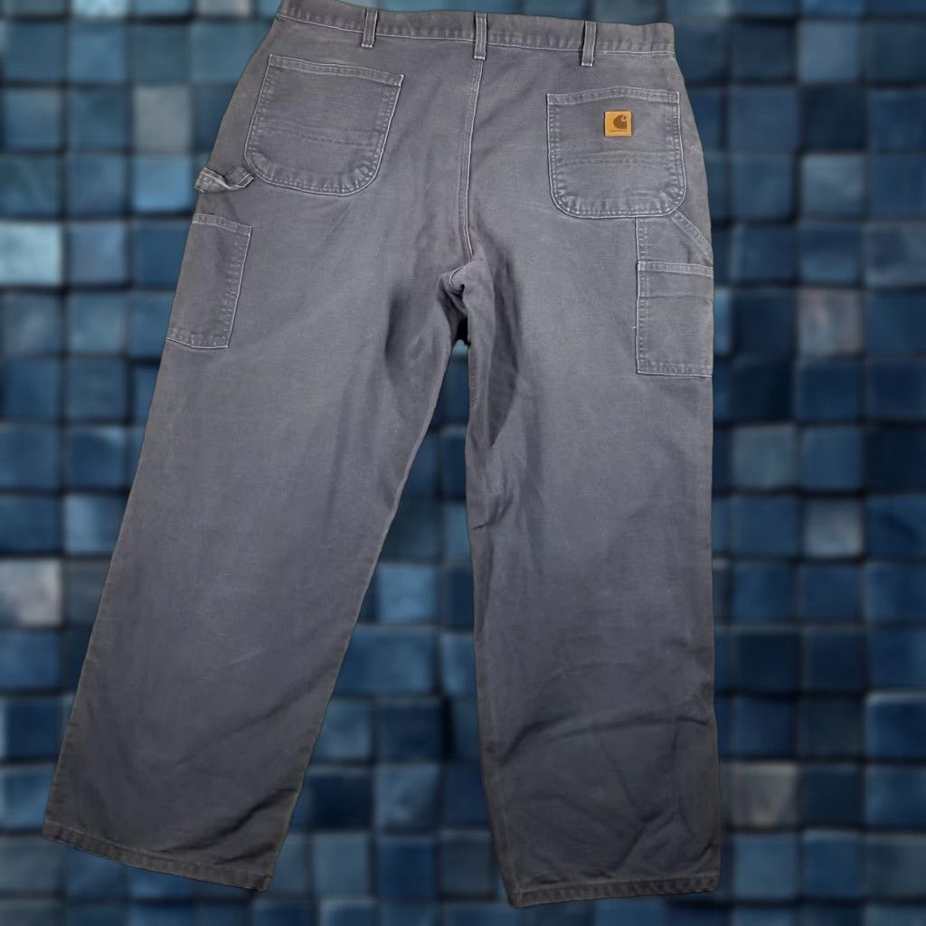 Carhartt Carhartt Mens Pants 40x30 Gray Workwear Dungaree Fit Canvas Cargo Work Pant Modern Size US 40 / EU 56 - 1 Thumbnail