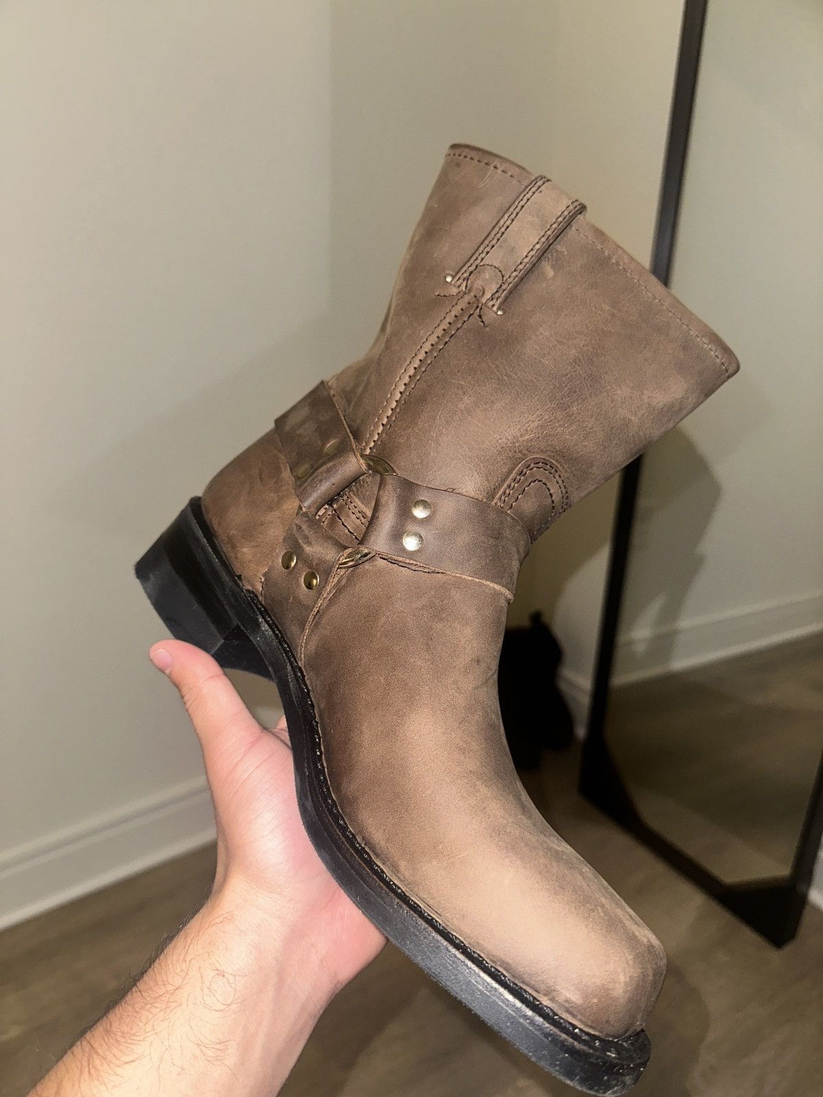 Frye Frye harness boots 8R tan color Size US 10 / EU 43 - 12 Thumbnail
