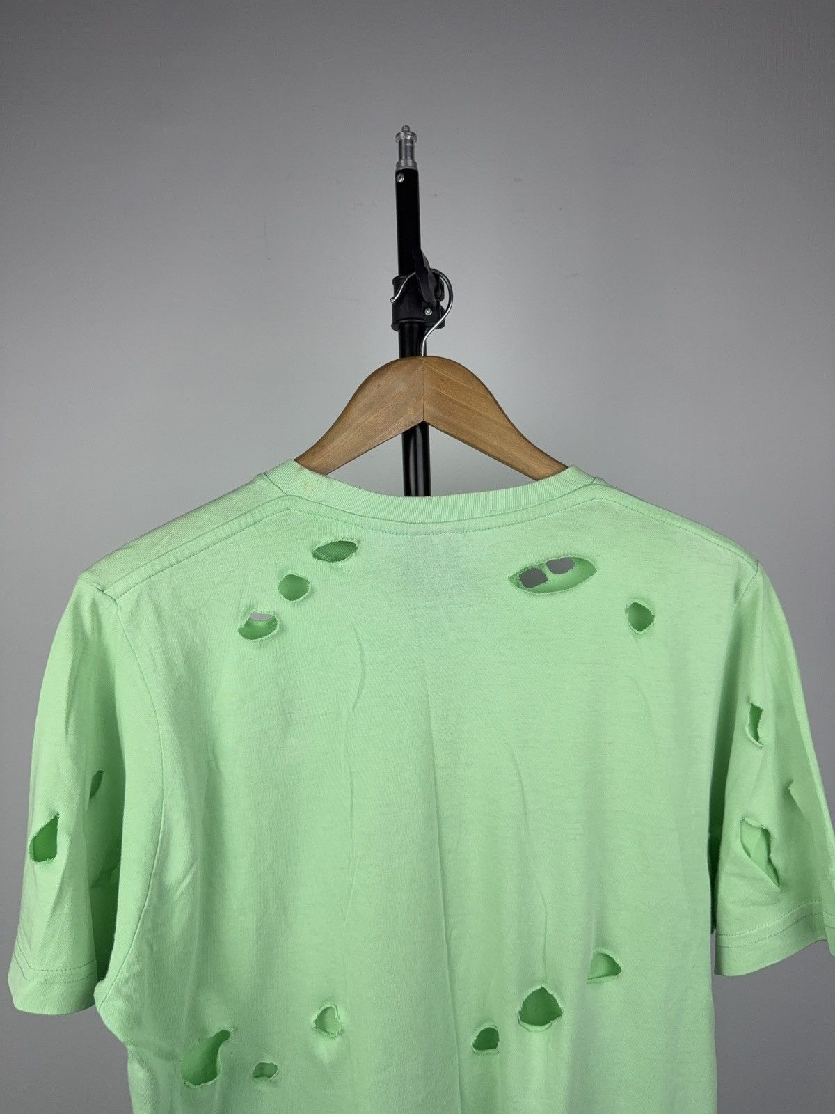 Nike 00s Distressed Nike Green Bleached Tee Y2K Destroyed Look Size US M / EU 48-50 / 2 - 9 Thumbnail