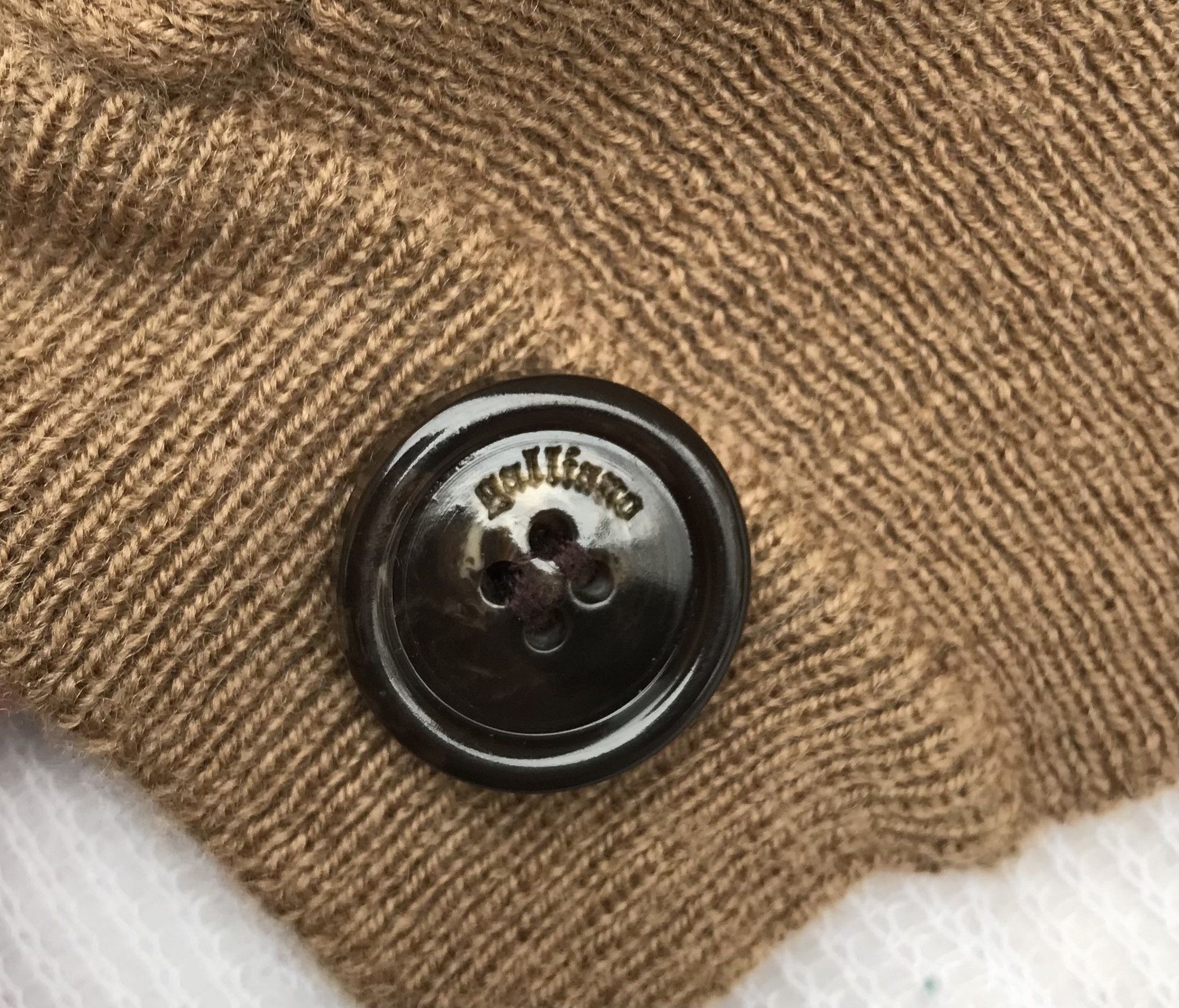 John Galliano John Galliano Cardigan Knit Lana Wool Button Brown Size XS / US 0-2 / IT 36-38 - 8 Thumbnail