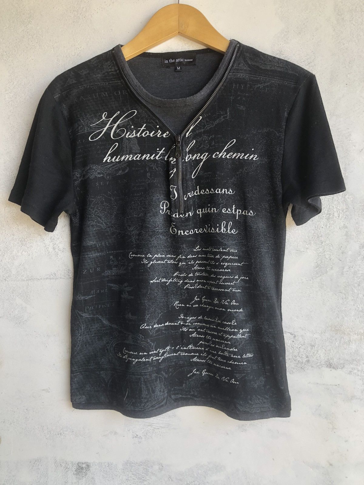 Japanese Brand Japan Gothic Poem Double Layer Zipp In The Attic Tshirt Tee Size US M / EU 48-50 / 2 - 2 Thumbnail