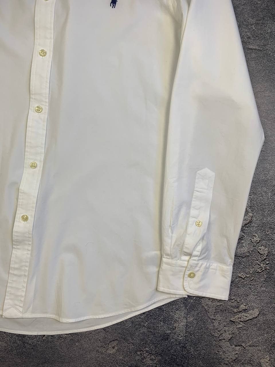 Polo Ralph Lauren Polo Ralph Lauren White Stretch Button Down Shirt Size US L / EU 52-54 / 3 - 5 Thumbnail