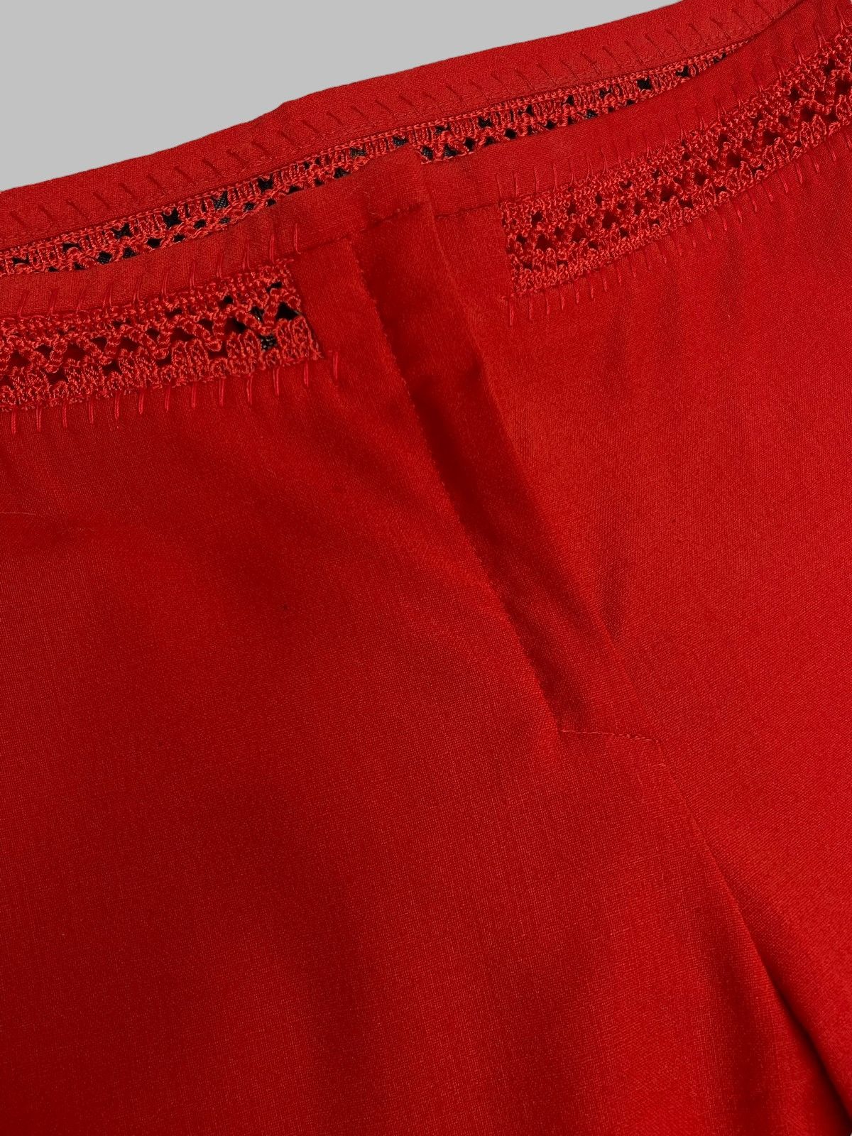 Versace Gianni Versace Vintage 90s Hot Red Classic Pants Size 27" / US 4 / IT 40 - 11 Thumbnail