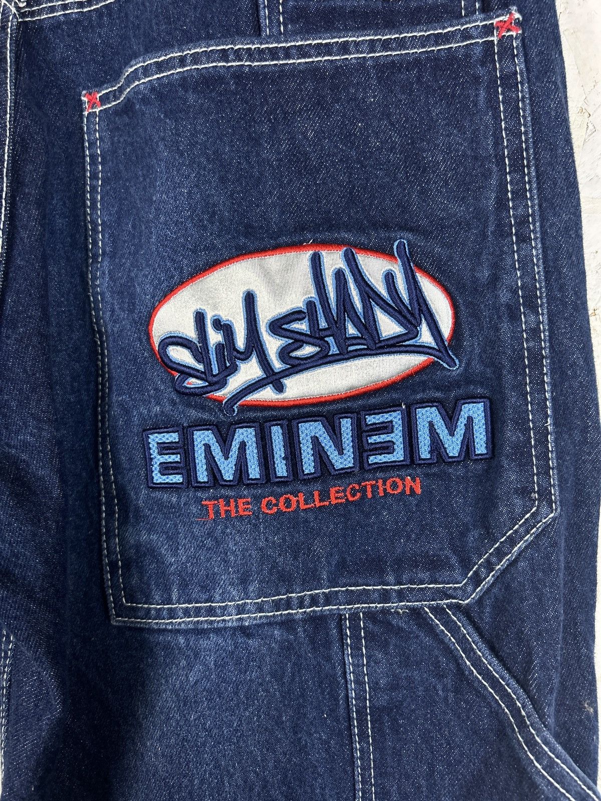 Eminem 90s Vintage Slim Shady Eminem Collection Rap Baggy Jeans 32 Size US 32 / EU 48 - 2 Thumbnail