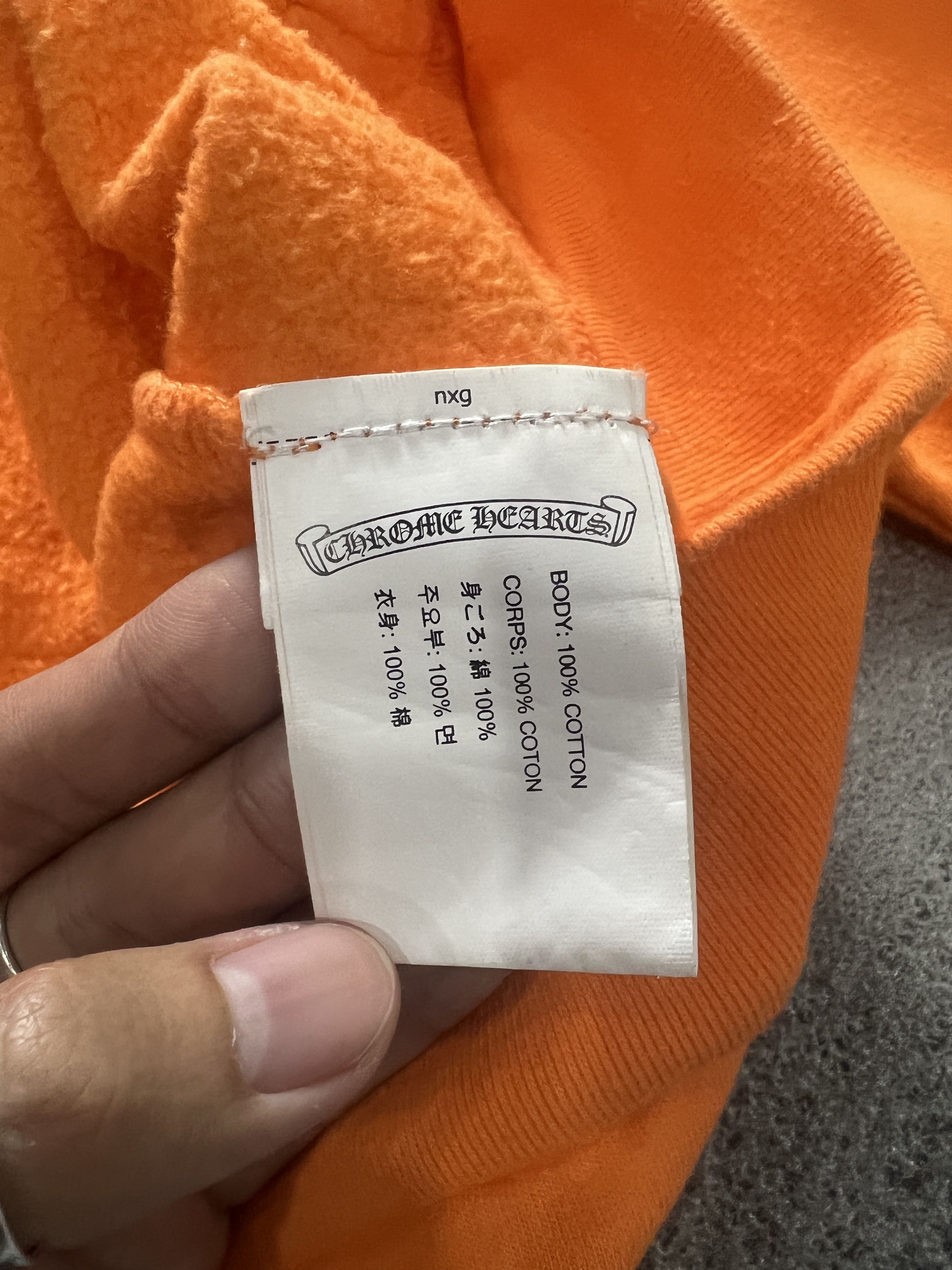 Chrome Hearts × Off-White Chrome Hearts x Off-White 2018 Orange Hoodie Size M Size US M / EU 48-50 / 2 - 10 Thumbnail